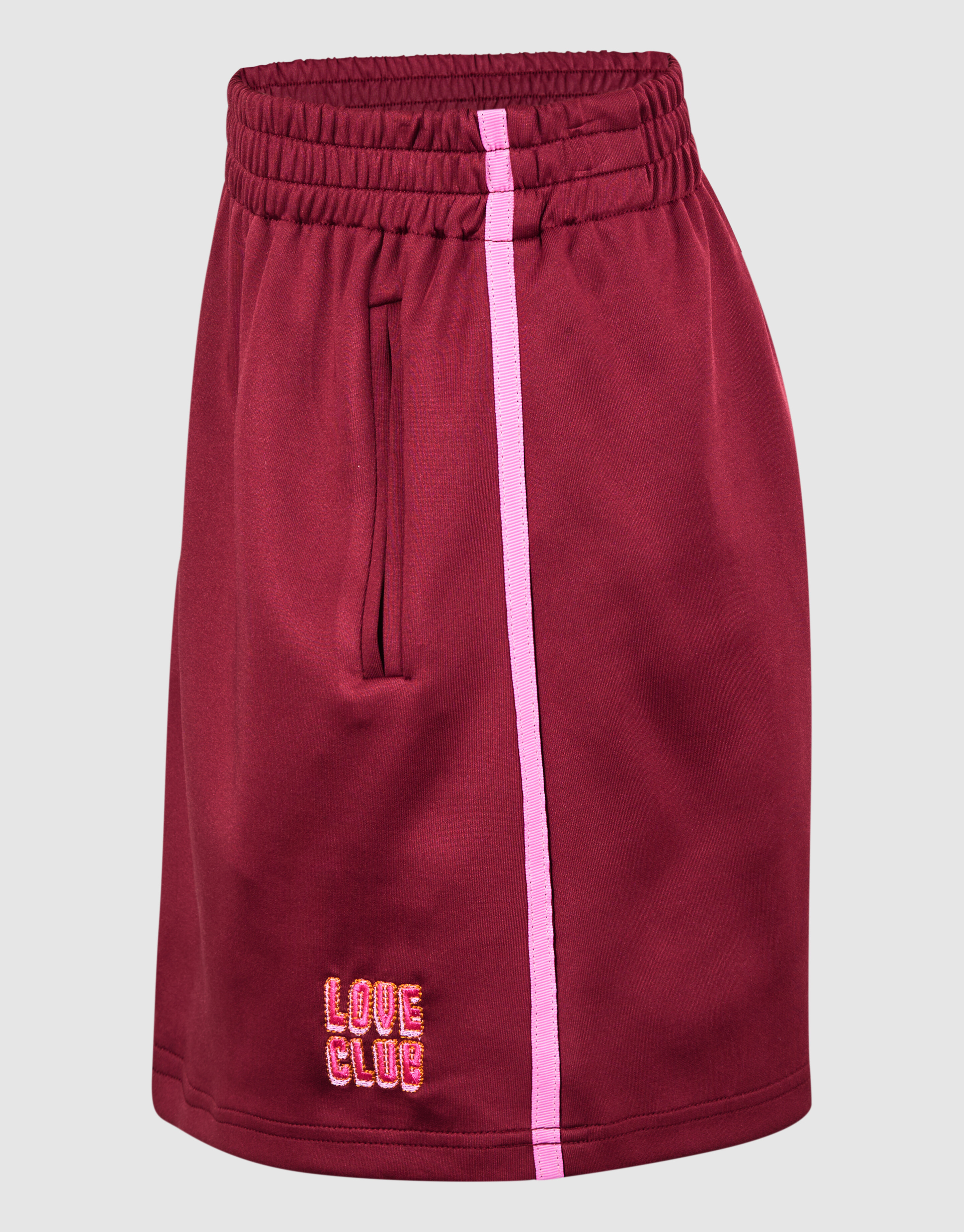 Sporty Mini Rok Donkerrood SHOEBY GIRLS