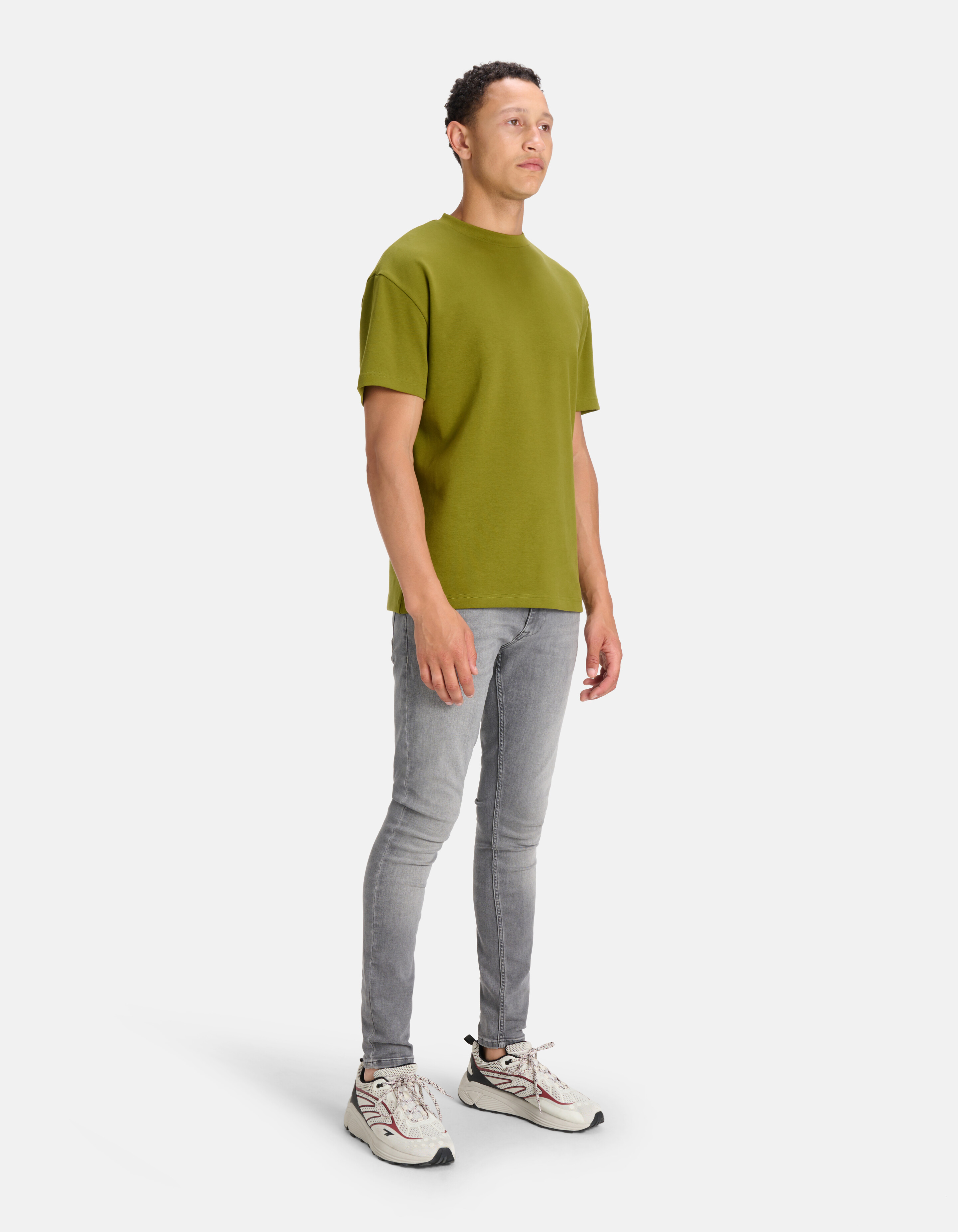 Relaxed Fit T-shirt Groen SHOEBY MEN