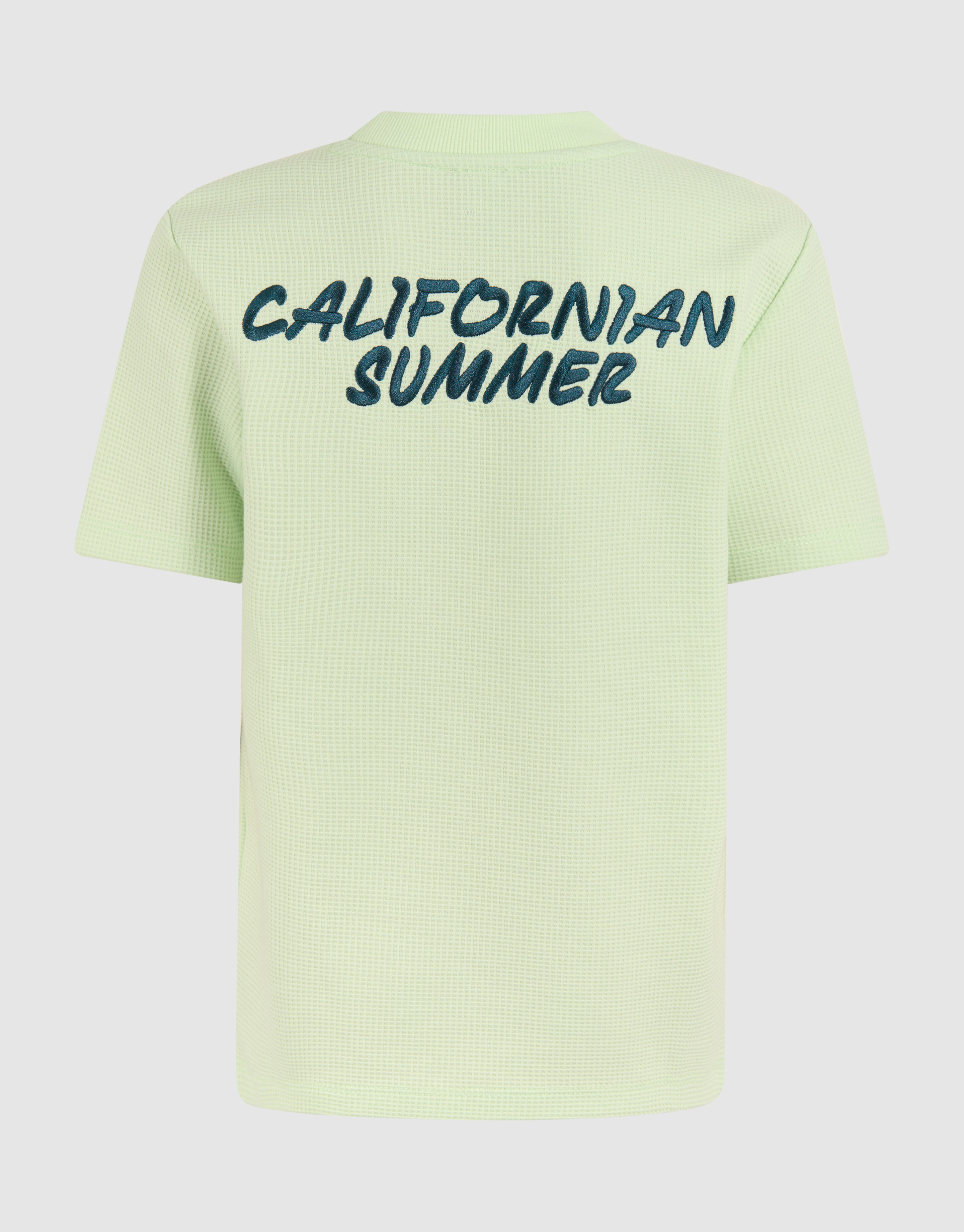 Neon Waffle T-shirt Groen SHOEBY BOYS