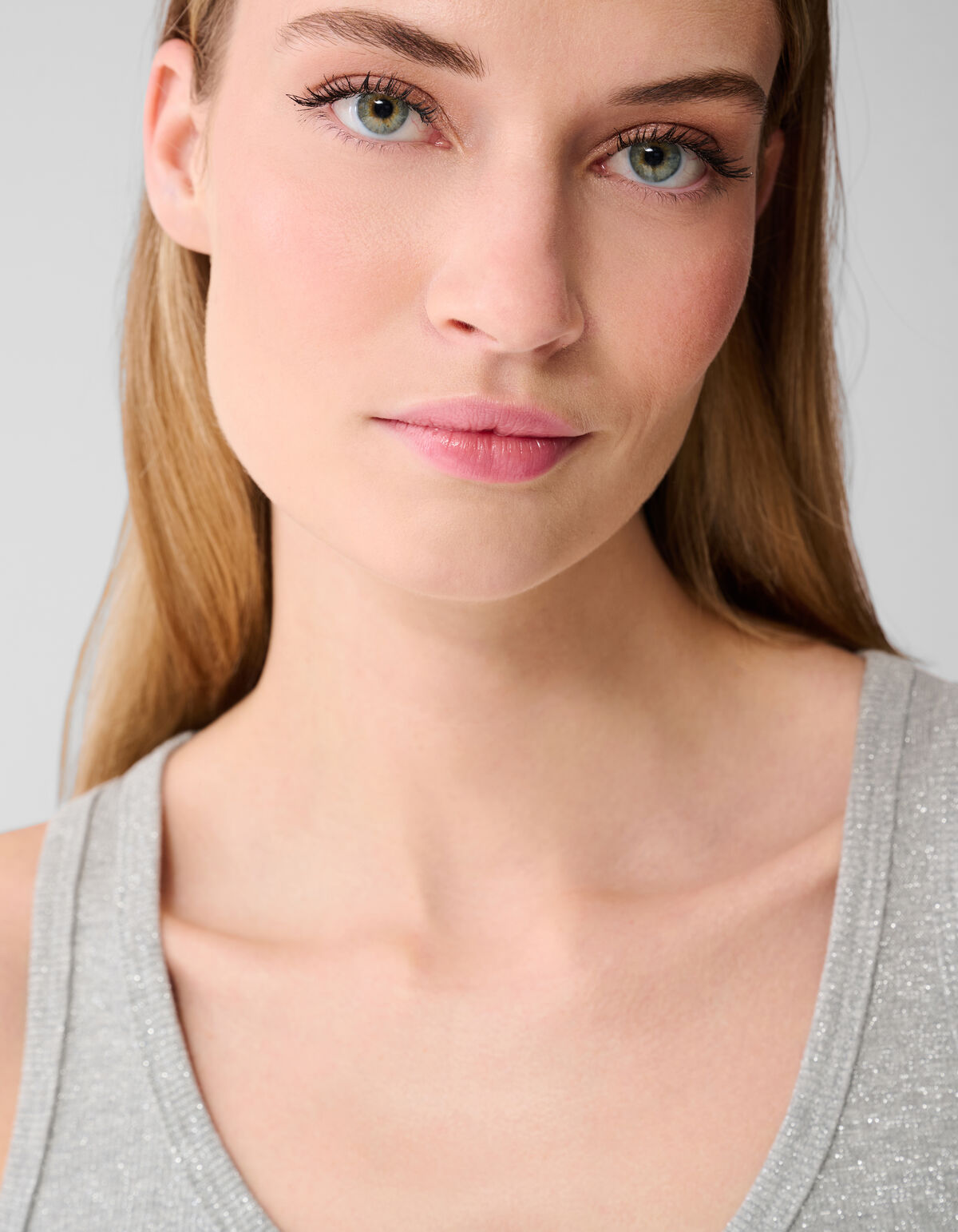 Lurex Shoeby Logo Tanktop Zilver SHOEBY WOMEN