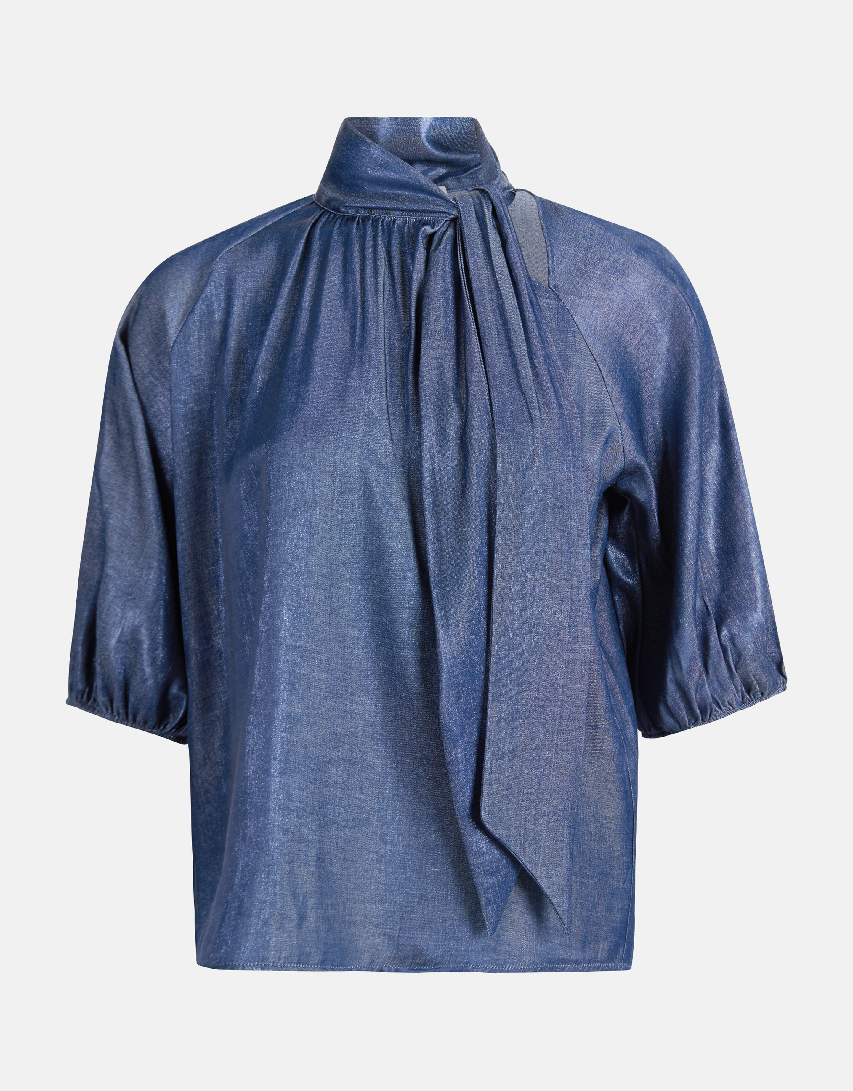 Metallic Blouse Donkerblauw SHOEBY WOMEN