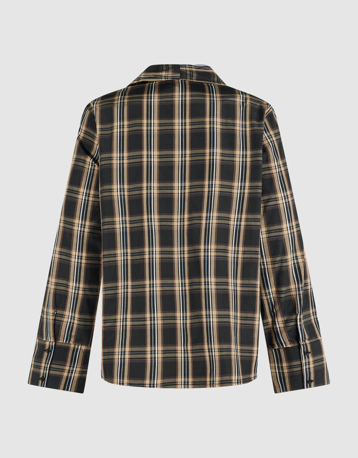 Oversized Fit Scarf Blouse Bruin SHOEBY WOMEN