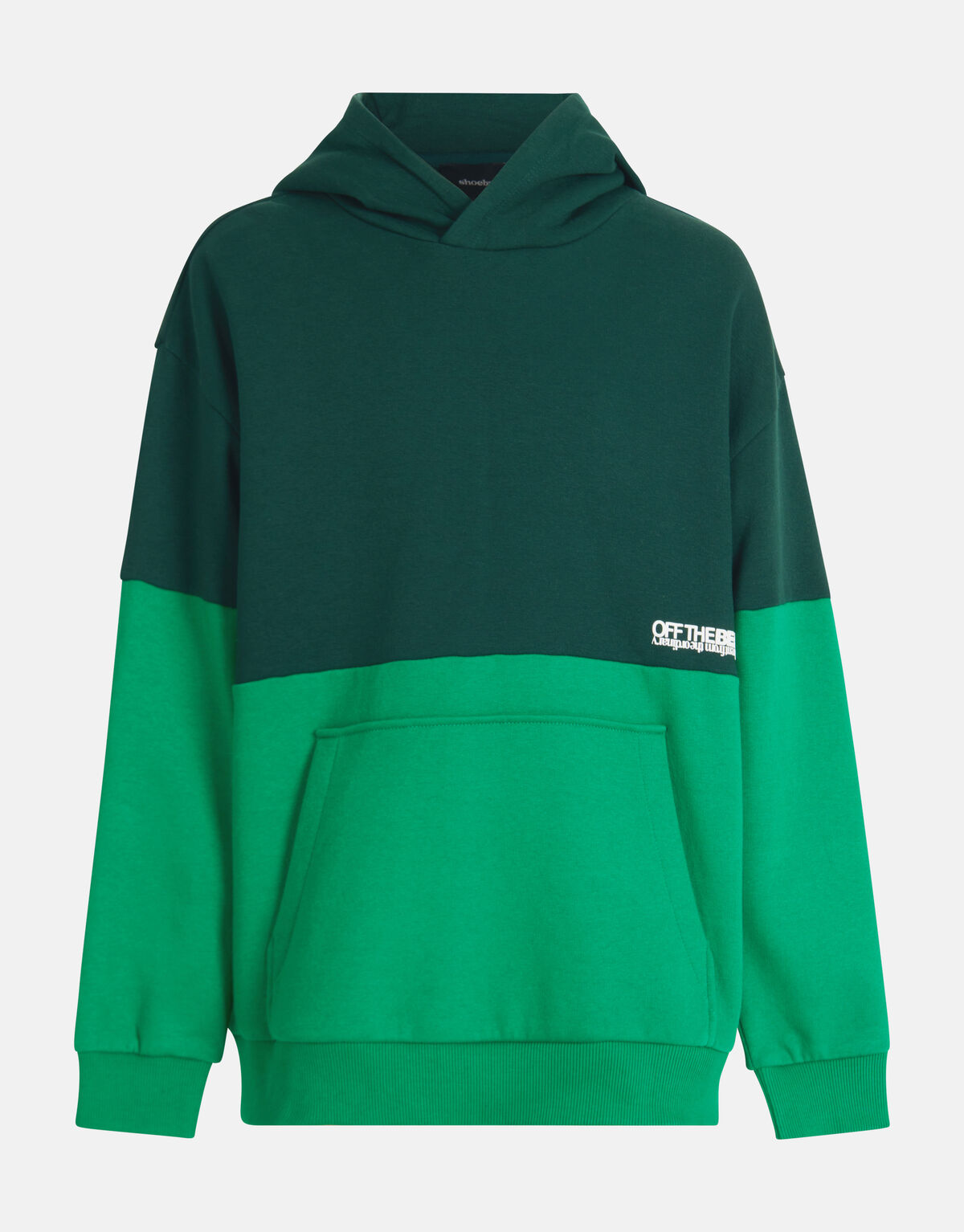 Colorblock Hoodie Groen SHOEBY BOYS