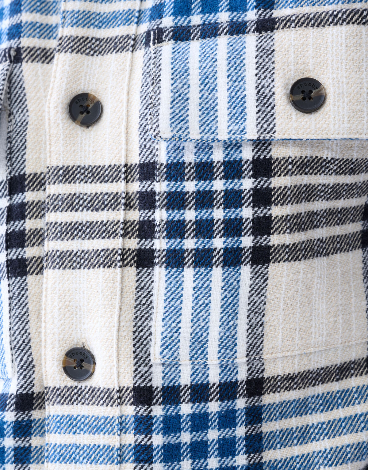 Ruiten Overshirt Blauw SHOEBY MEN