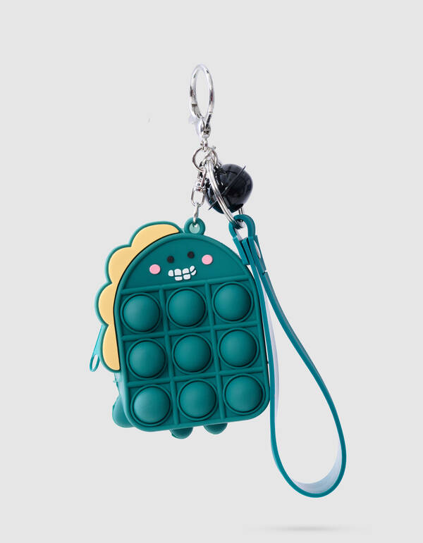 Pop It Sleutelhanger Donkergroen ACCESSOIRES SHOEBY