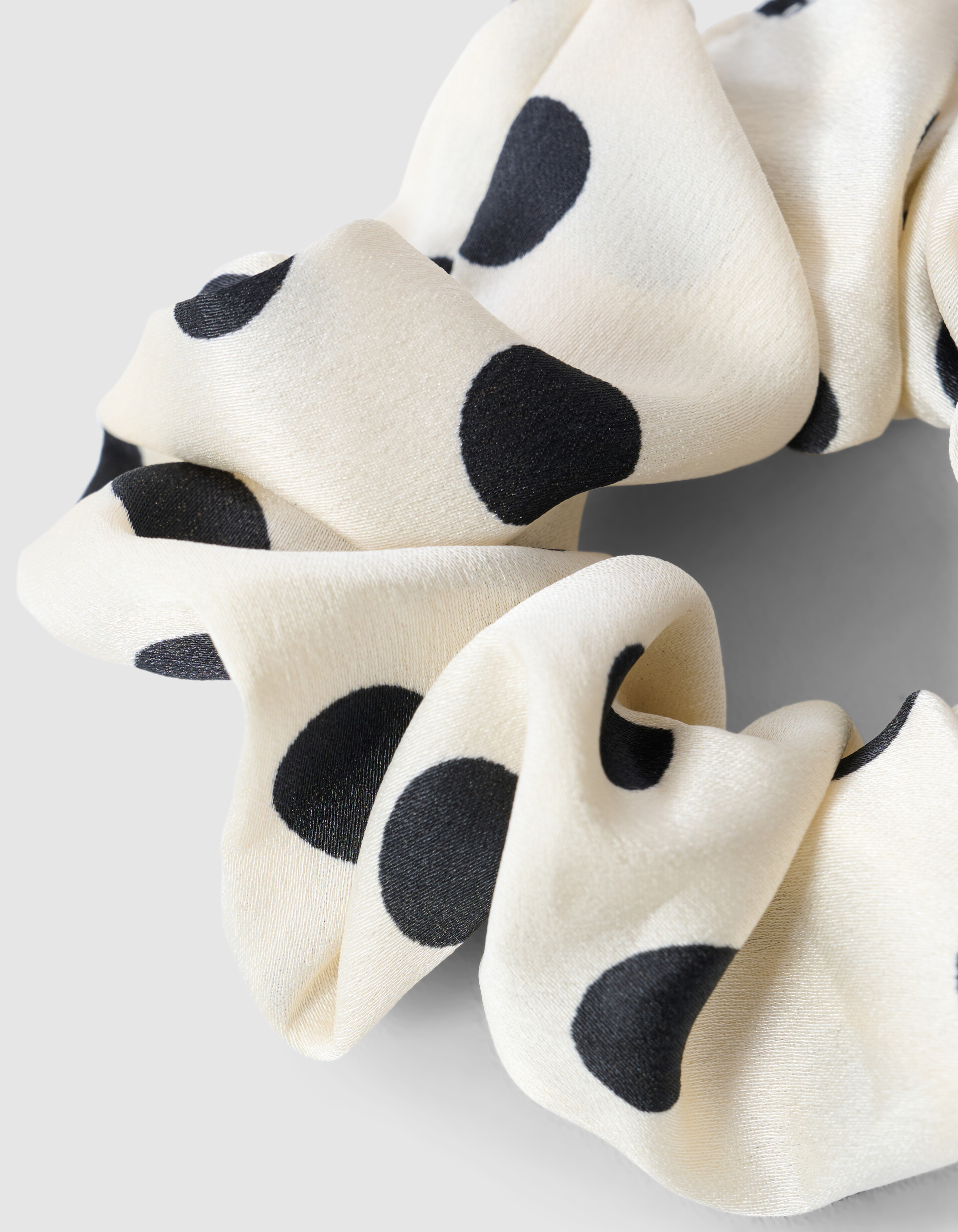 Stip Scrunchie Gebroken Wit SHOEBY ACCESSOIRES