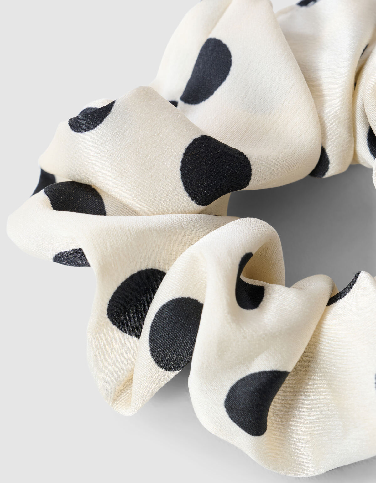 Stip Scrunchie Gebroken Wit SHOEBY ACCESSOIRES