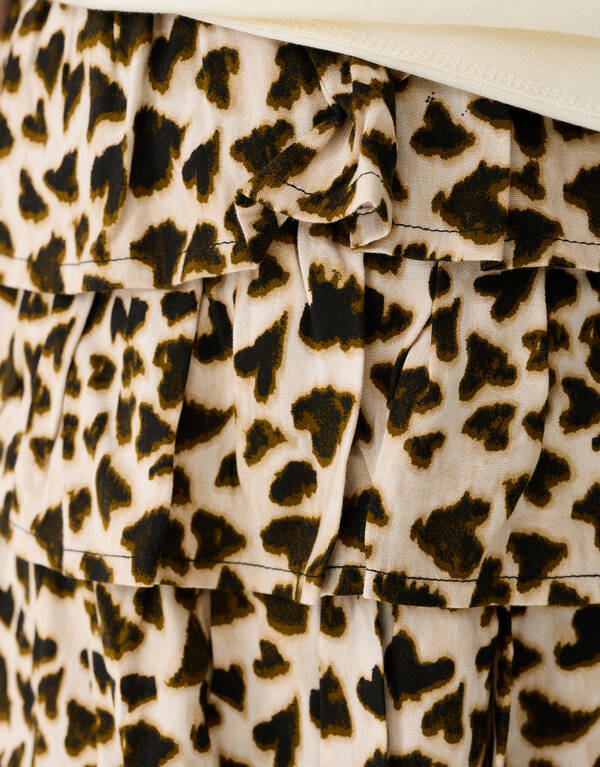 Heart Leopard Mini Rok Lichtbruin SHOEBY GIRLS