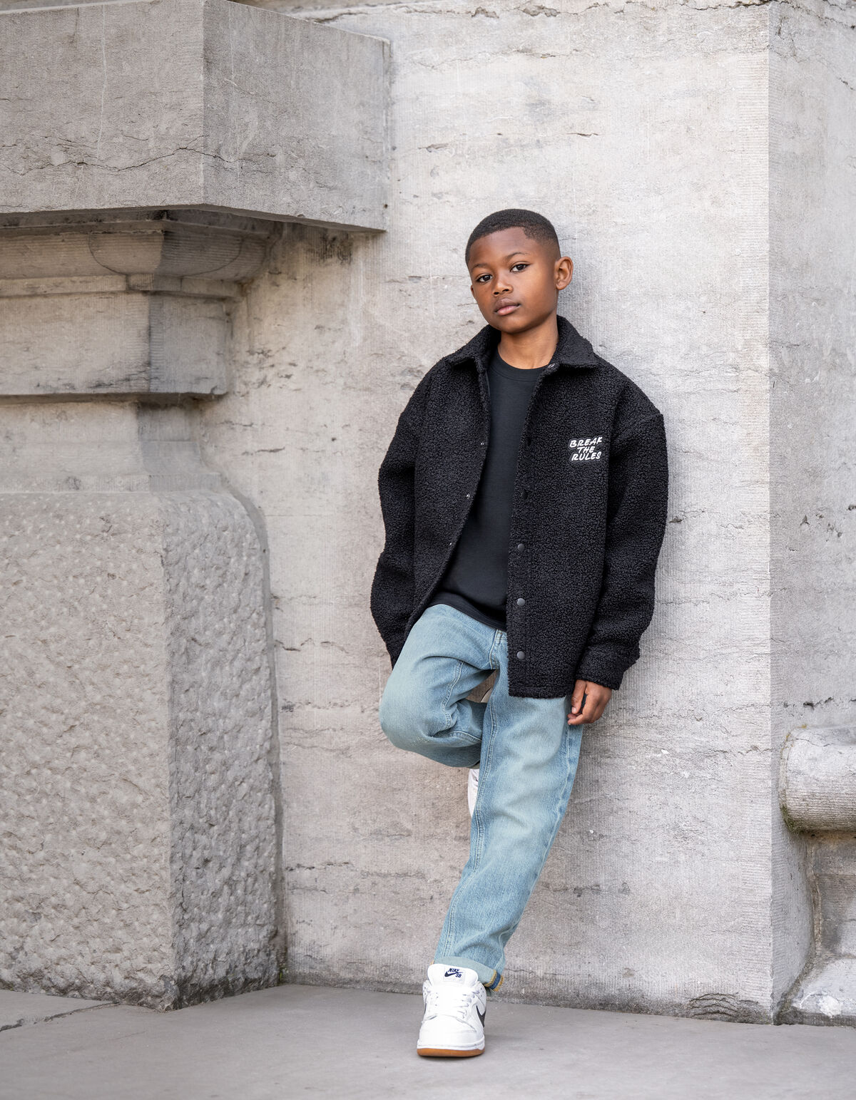 Tapered Fit Jeans Bleached SHOEBY BOYS