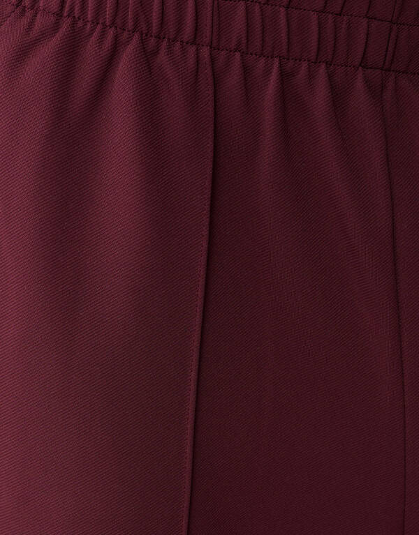 Basis Wide Leg Broek Donkerrood SHOEBY WOMEN