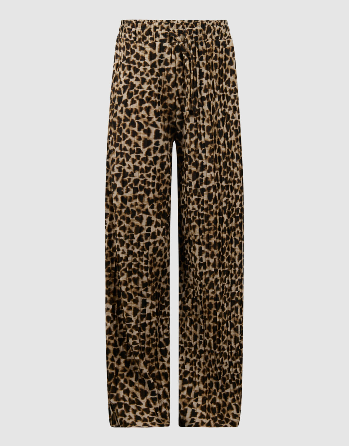 Pliss&eacute; Leopard Broek Lichtbruin SHOEBY GIRLS