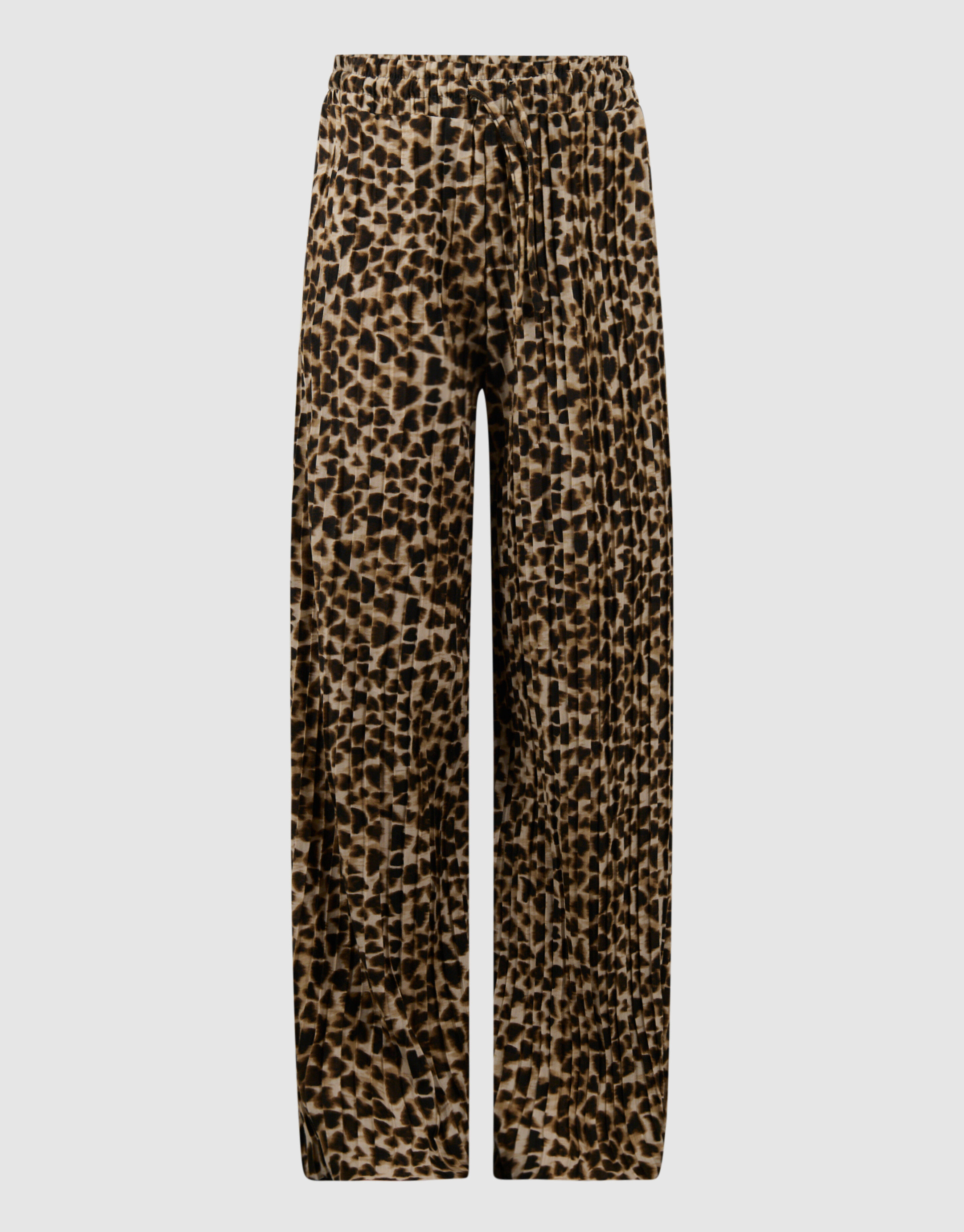 Pliss&eacute; Leopard Broek Lichtbruin SHOEBY GIRLS