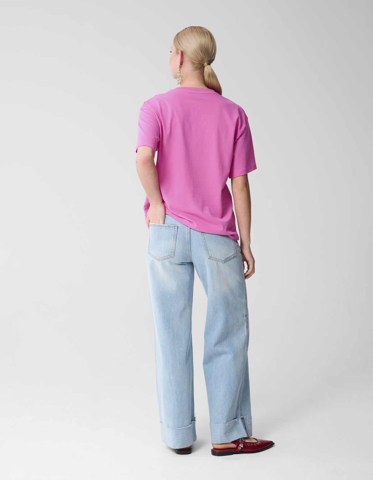 Le Soleil Artwork T-shirt Roze SHOEBY WOMEN