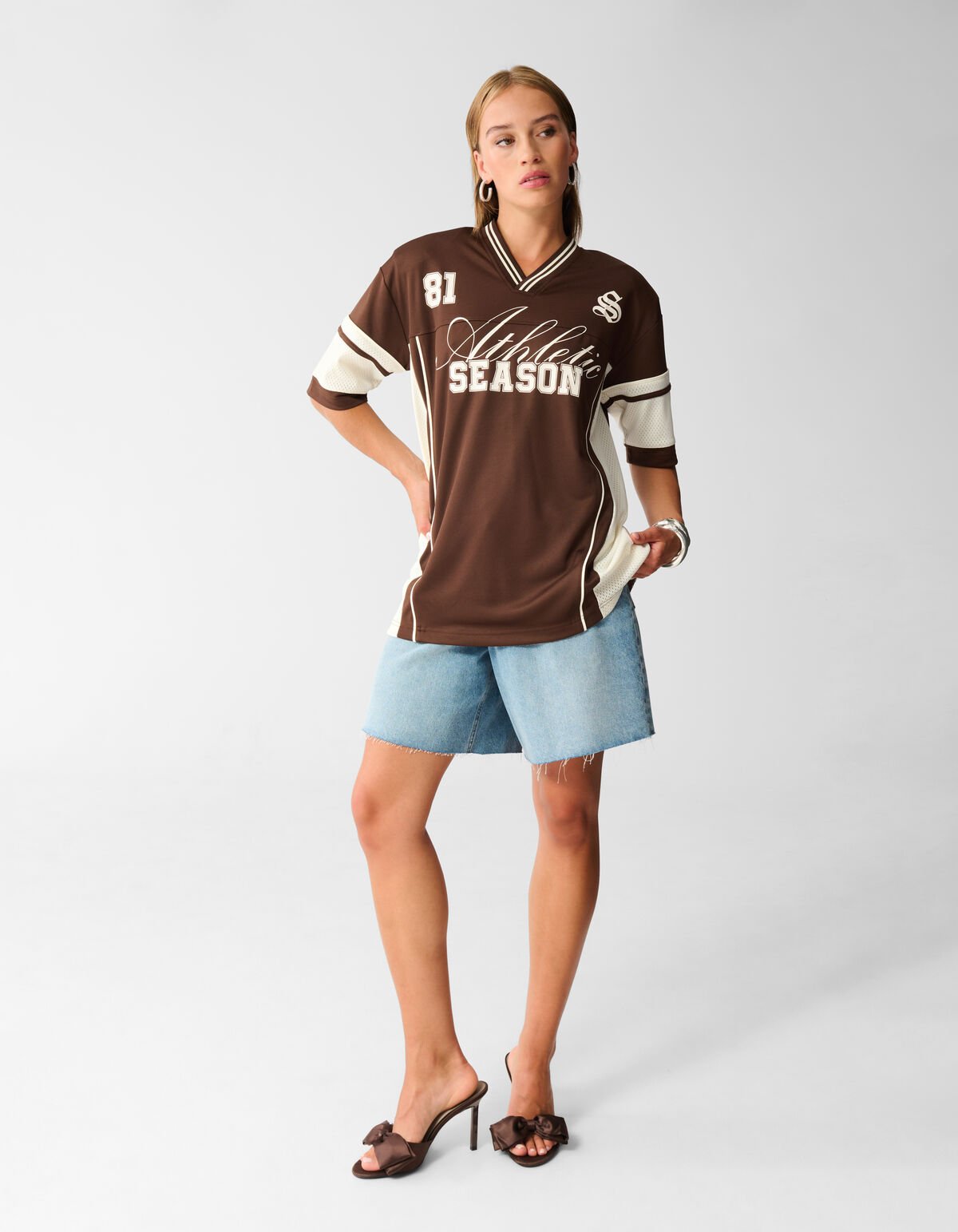 Oversized Baseball T-shirt Bruin SHOEBY WOMEN