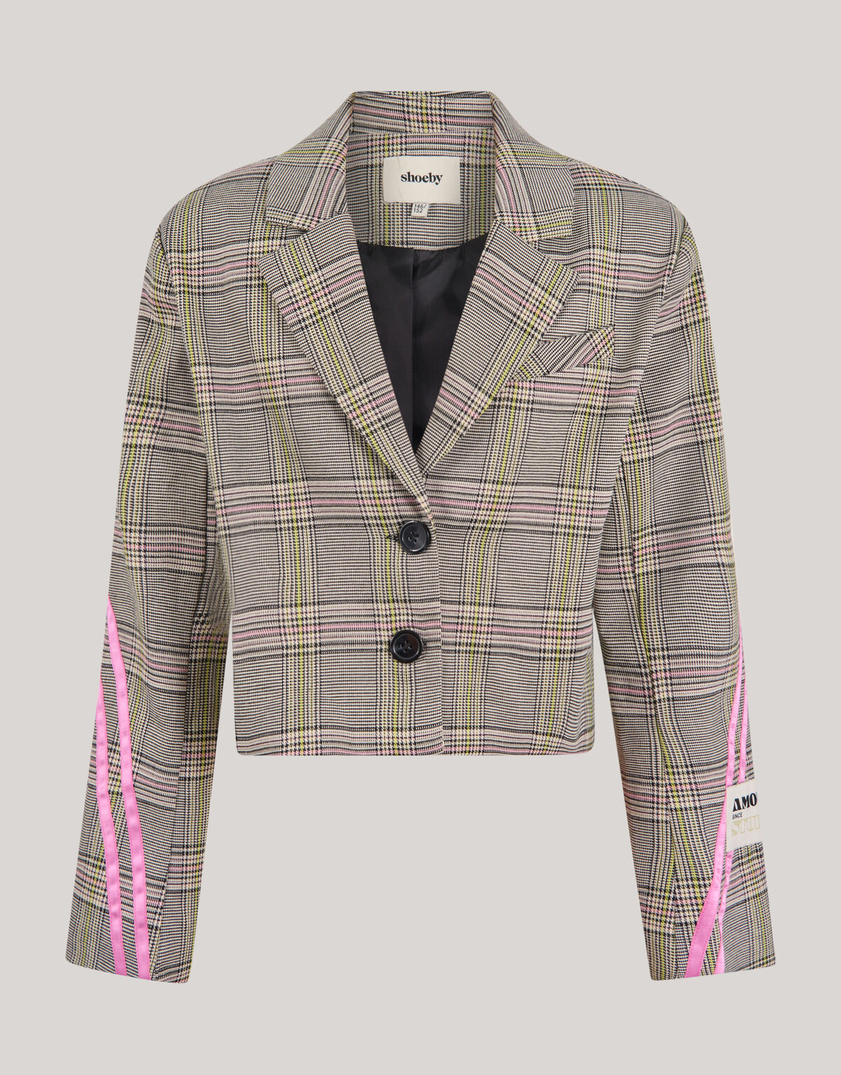 Sporty Ruiten Blazer Gebroken Wit SHOEBY GIRLS