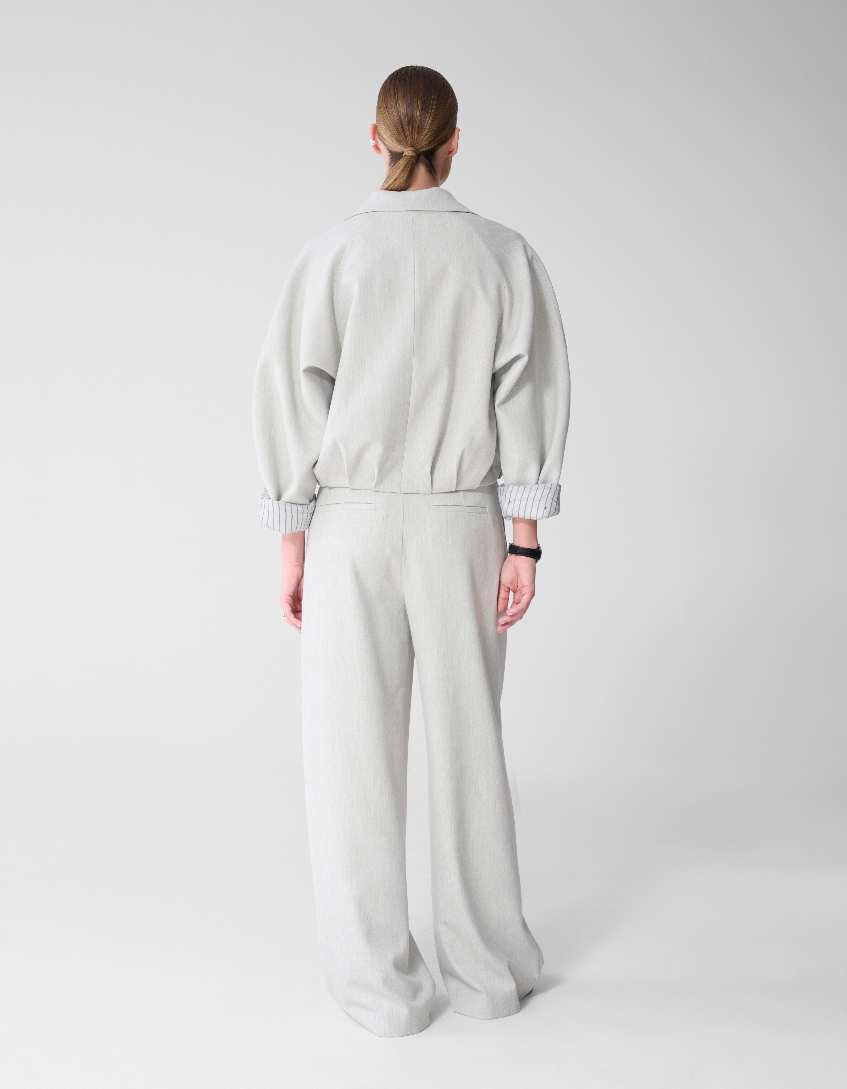 Cropped Blazer Lichtgrijs By Mieke SHOEBY WOMEN