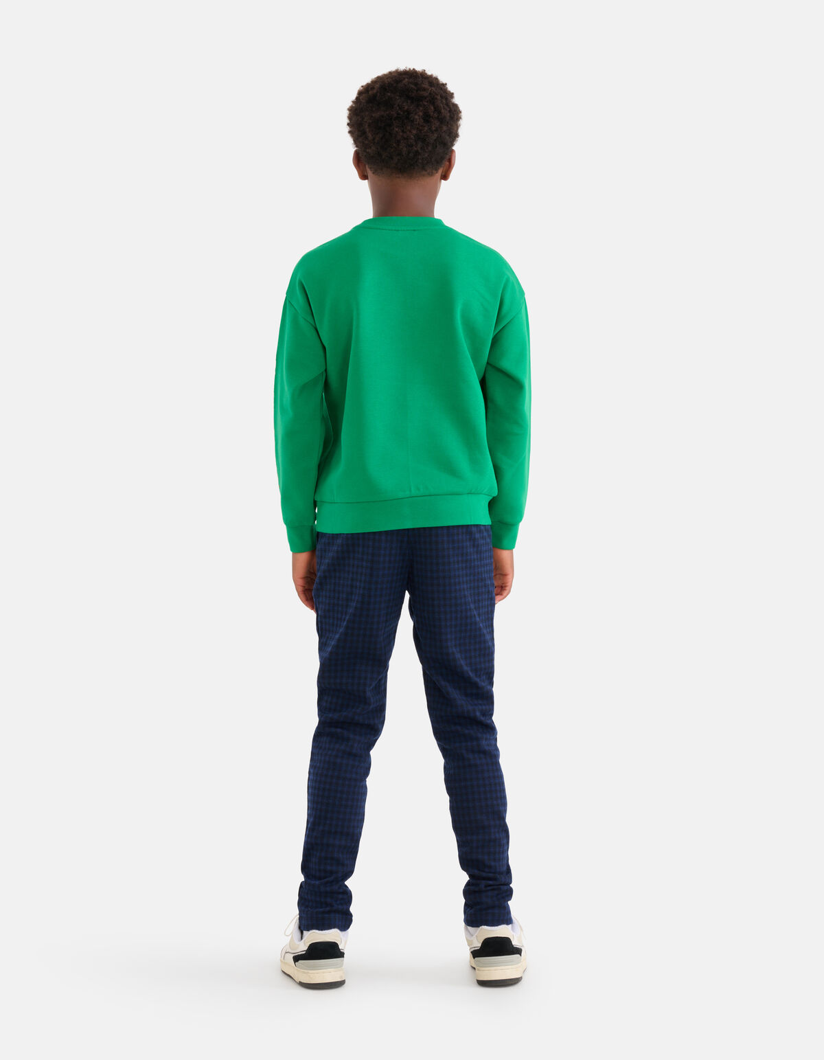 Embroidery Artwork Sweater Groen SHOEBY BOYS