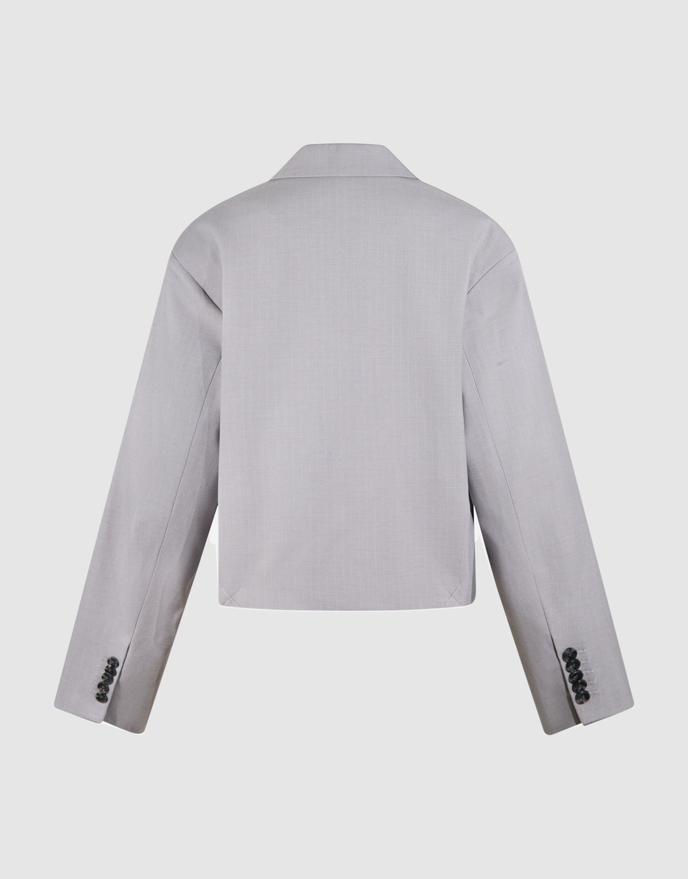 Tapered Pinstripe Blazer Lichtgrijs SHOEBY WOMEN
