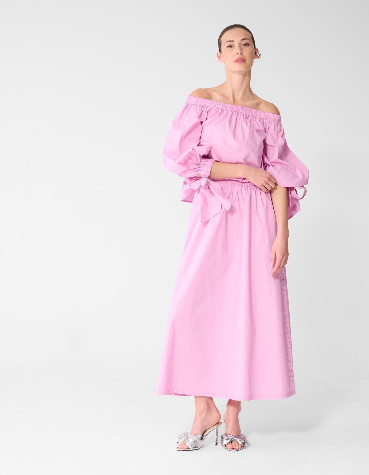 Off Shoulder Blouse Roze SHOEBY WOMEN