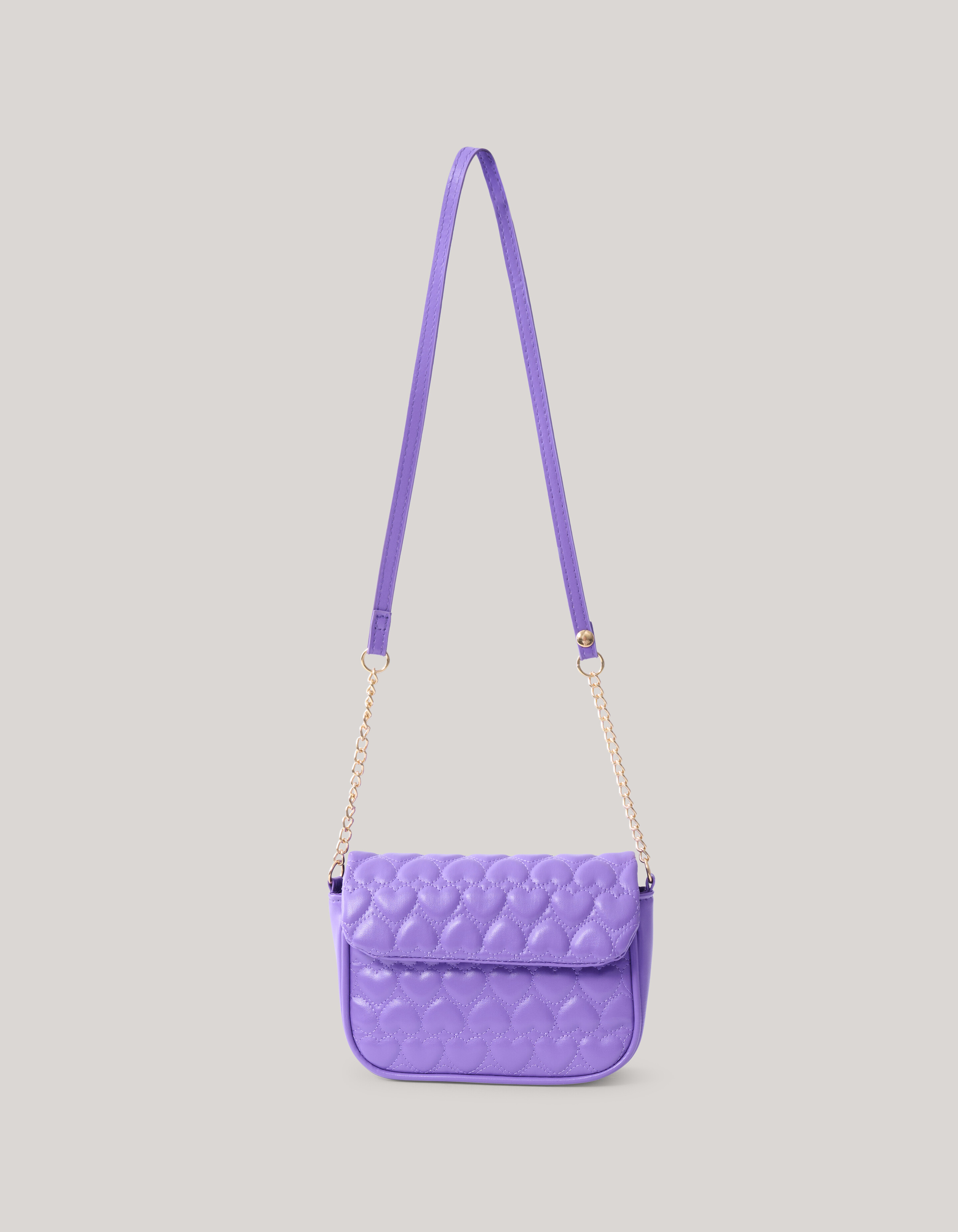 Quilted Heart Tas Paars SHOEBY ACCESSOIRES