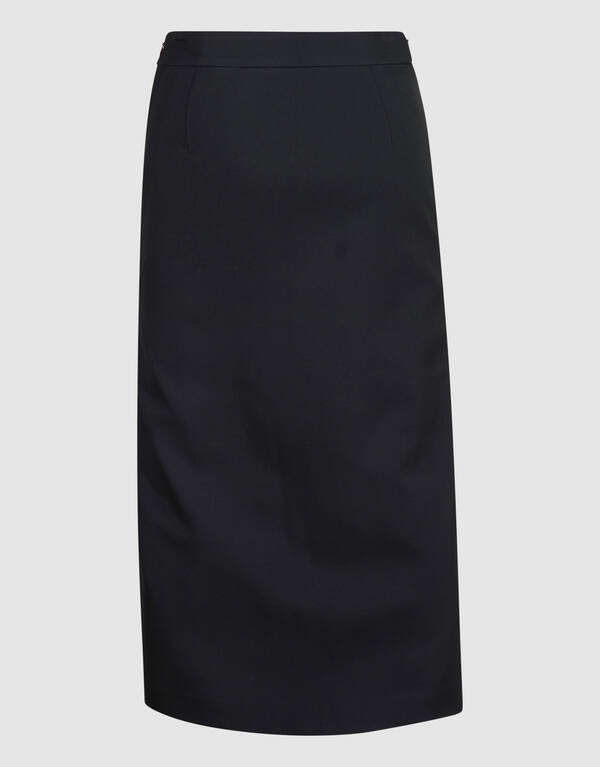 Feather Maxi Rok Zwart By Mieke SHOEBY WOMEN