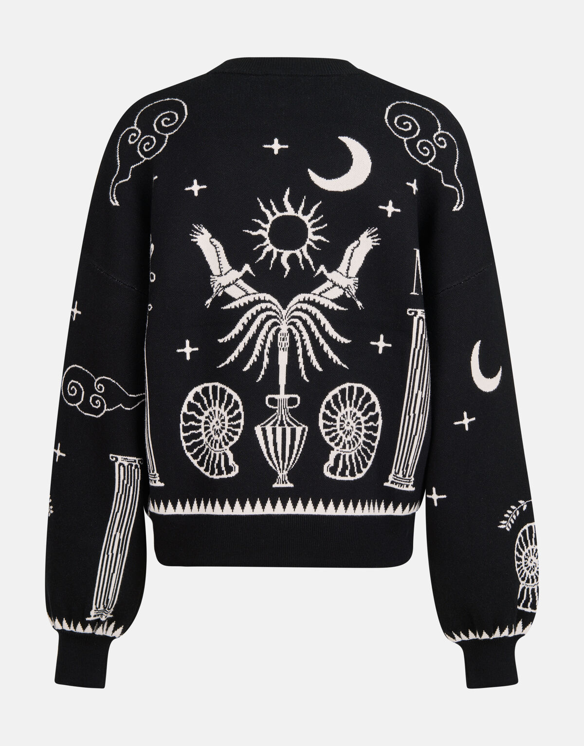 Printed Trui Zwart By Mieke SHOEBY WOMEN
