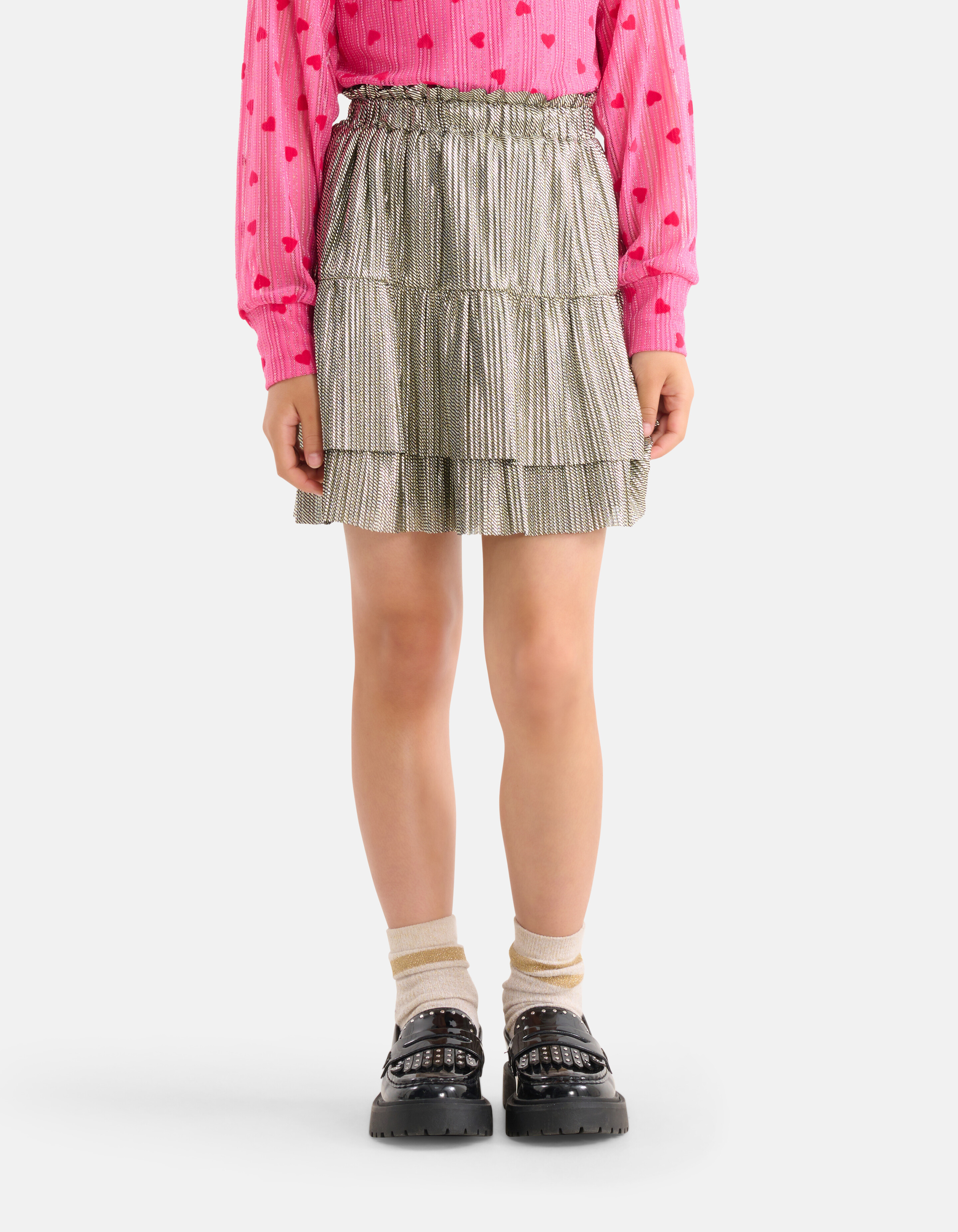 Metallic Rok Zilver SHOEBY GIRLS