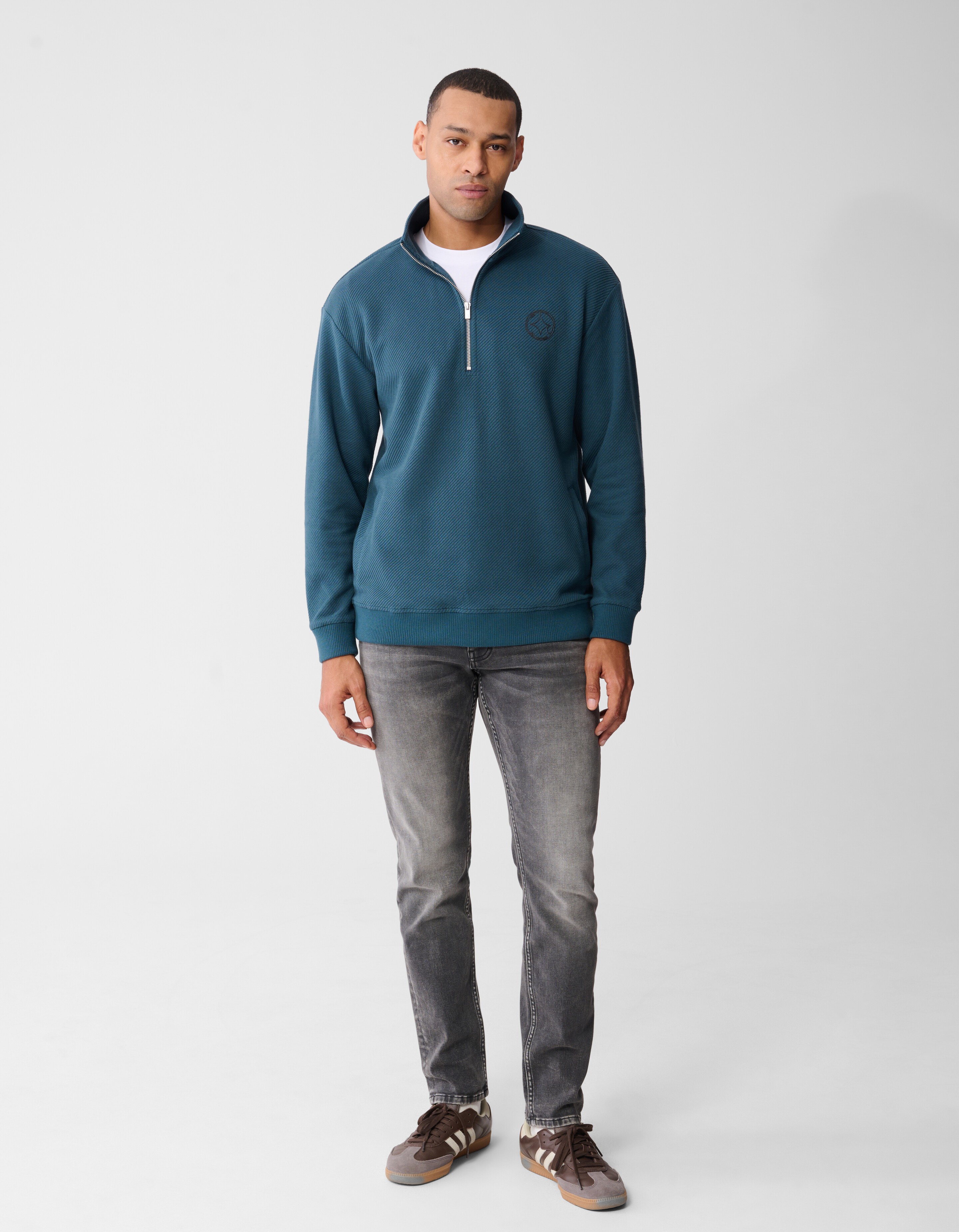 Slim Fit Jog Jeans Grijs L32 SHOEBY MEN