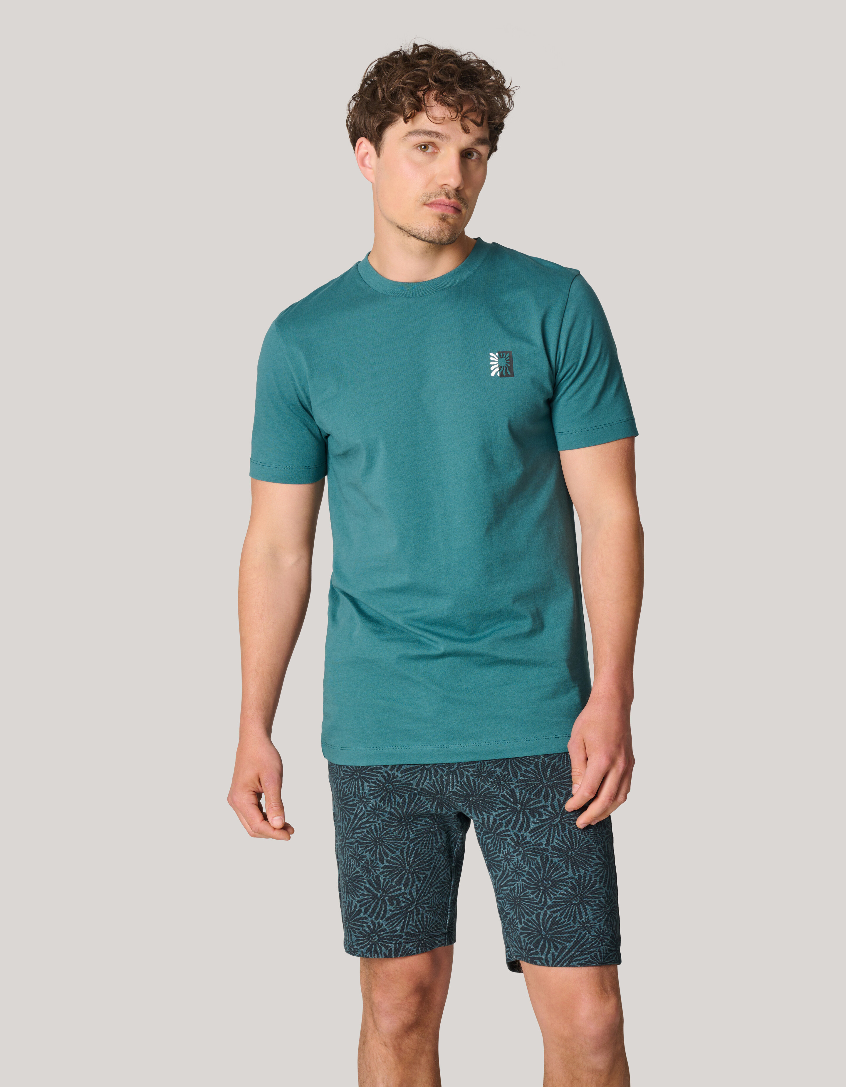 Printed Short Turquoise/Zwart SHOEBY MEN