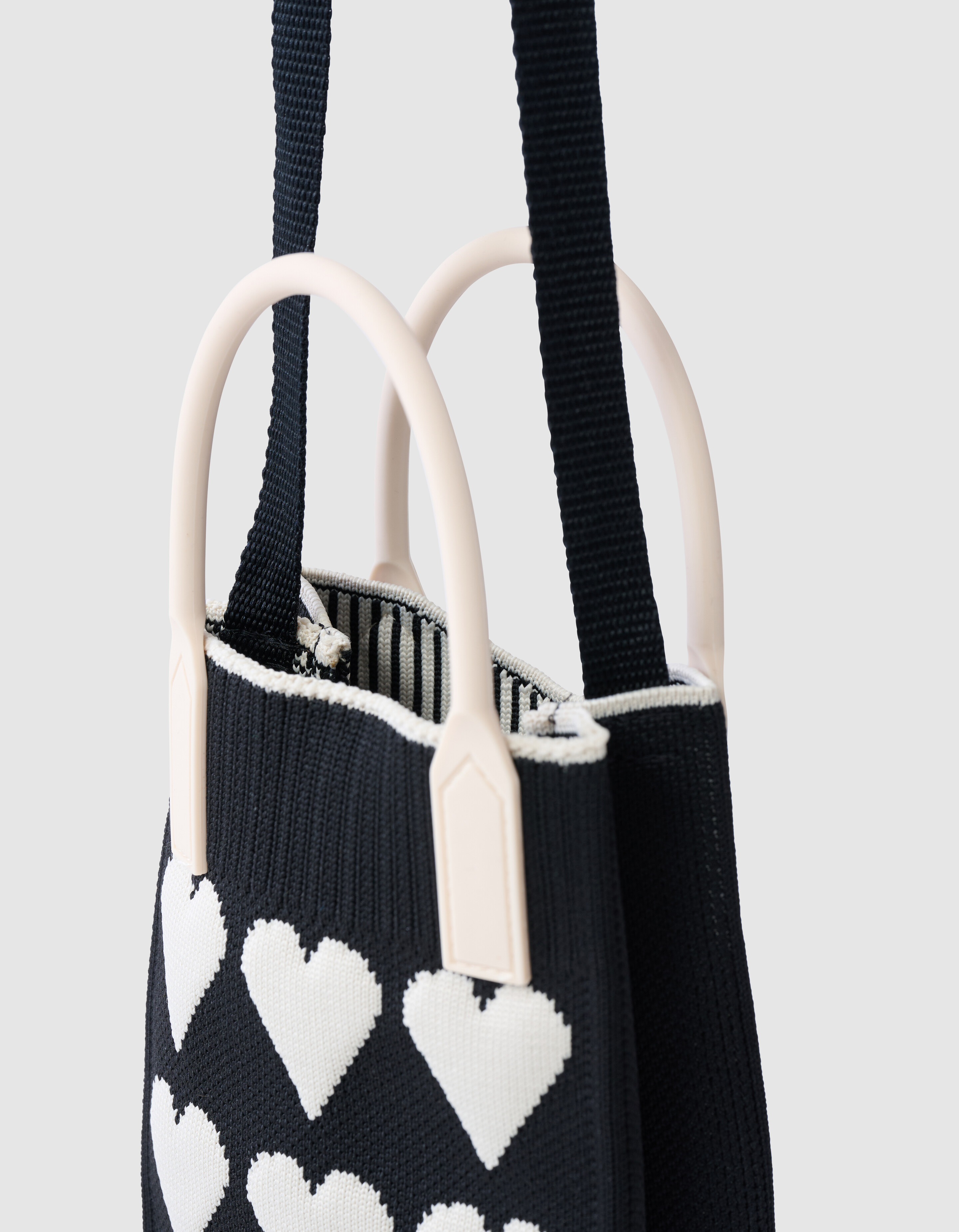 Knitted Heart Bag Zwart SHOEBY ACCESSOIRES