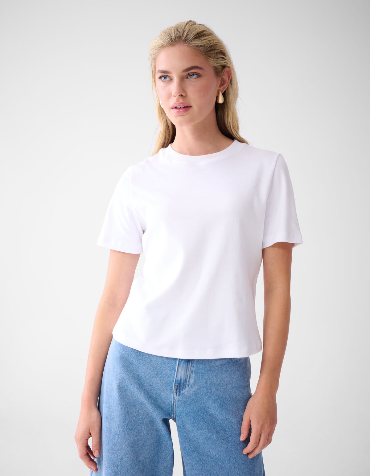 Basis T-shirt Wit By Lonneke SHOEBY WOMEN