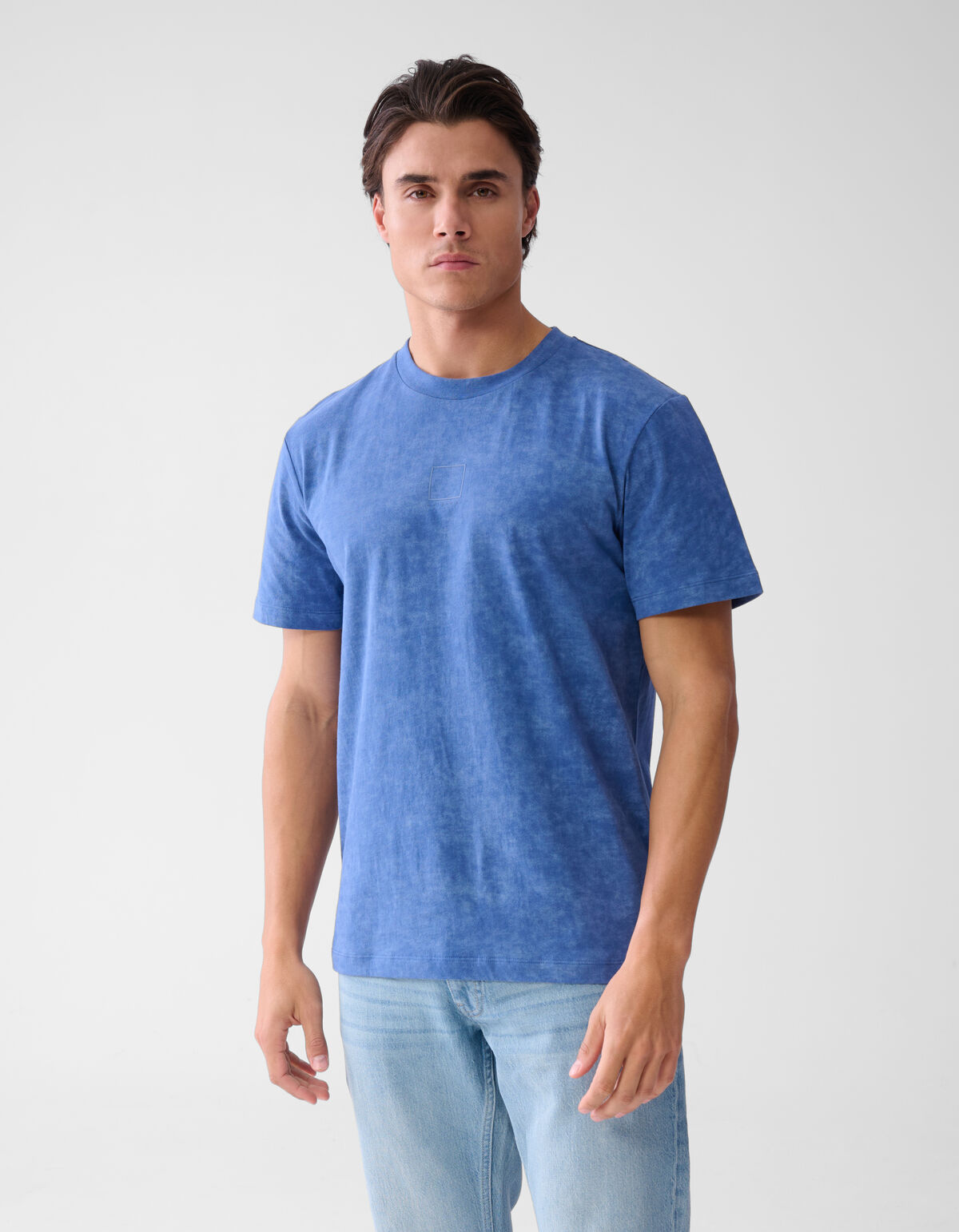 Printed T-shirt Blauw SHOEBY MEN