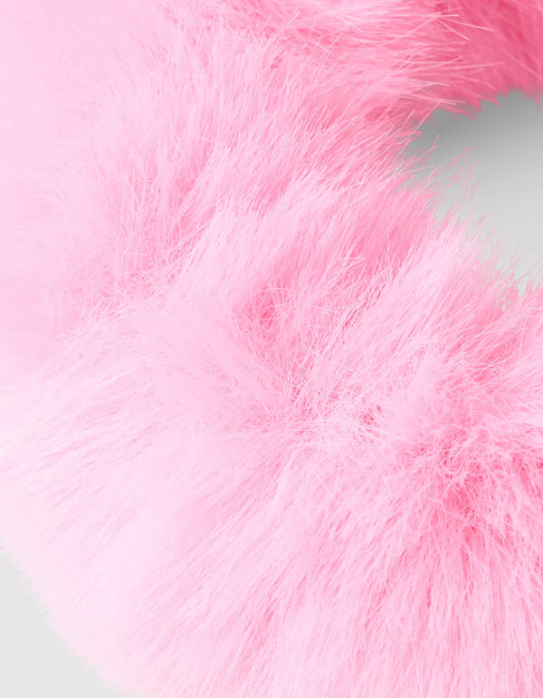Fur Scrunchie Roze SHOEBY ACCESSOIRES
