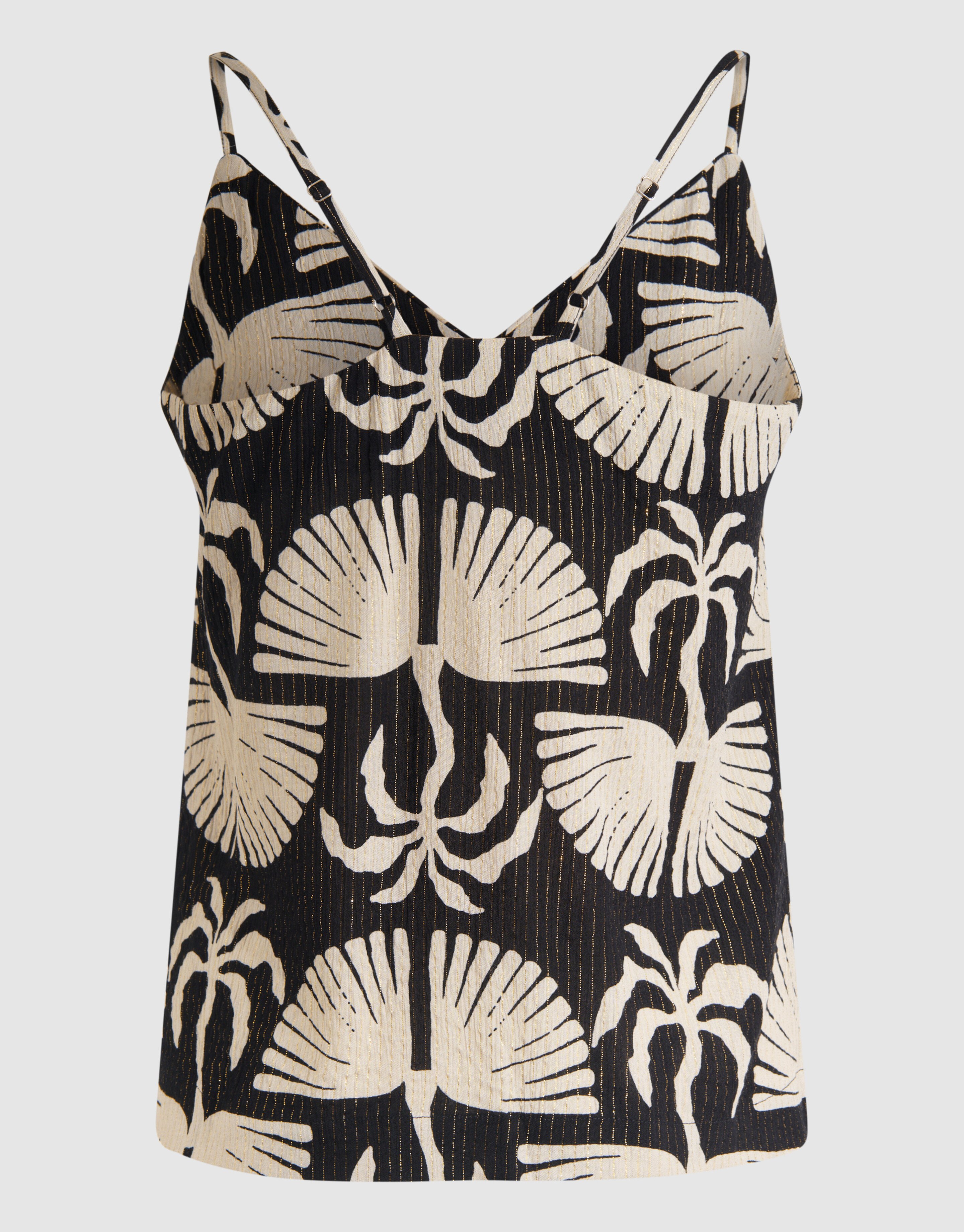 Printed Singlet Zwart/Wit SHOEBY WOMEN