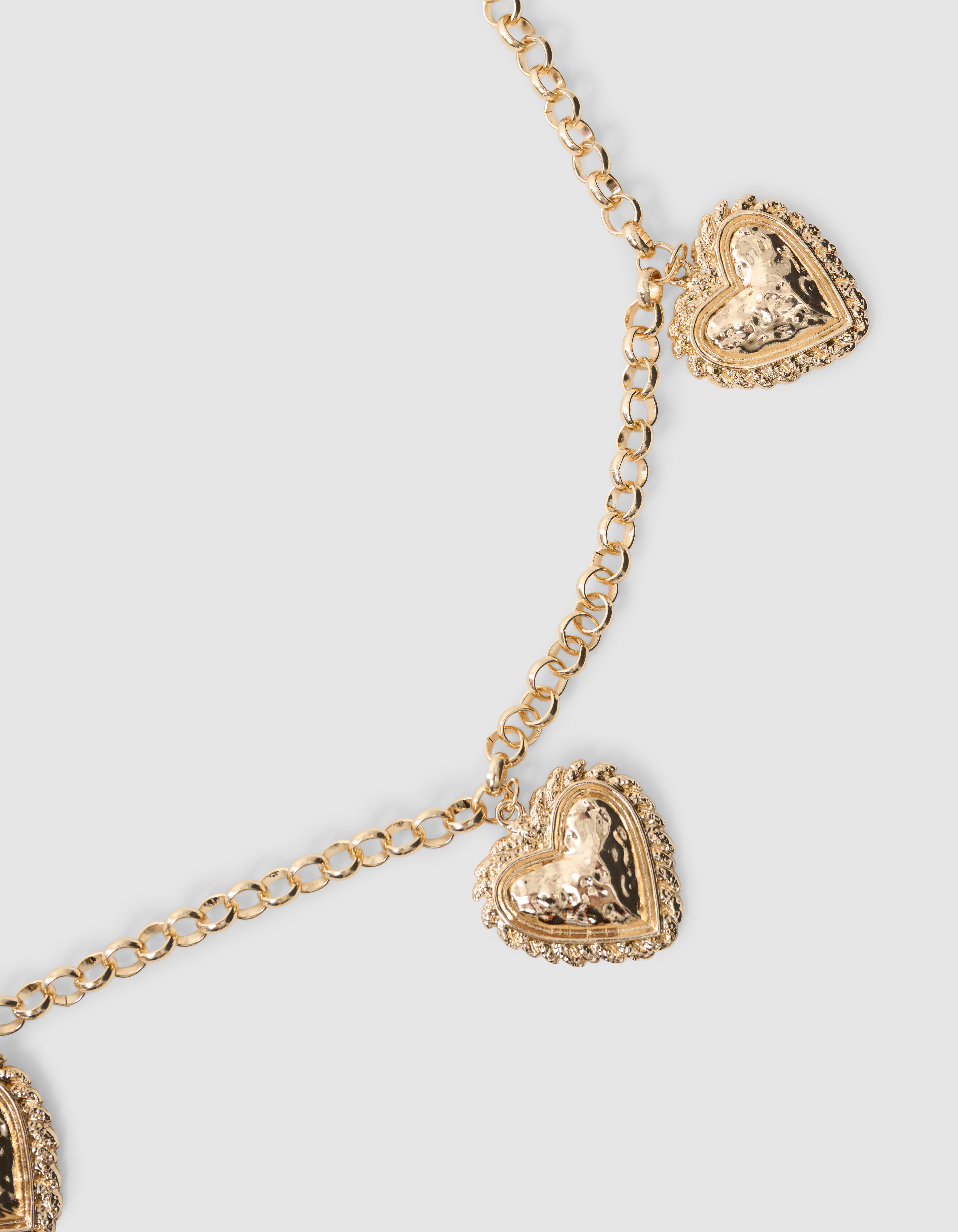 Vintage Heart Chain Riem Goud SHOEBY ACCESSOIRES