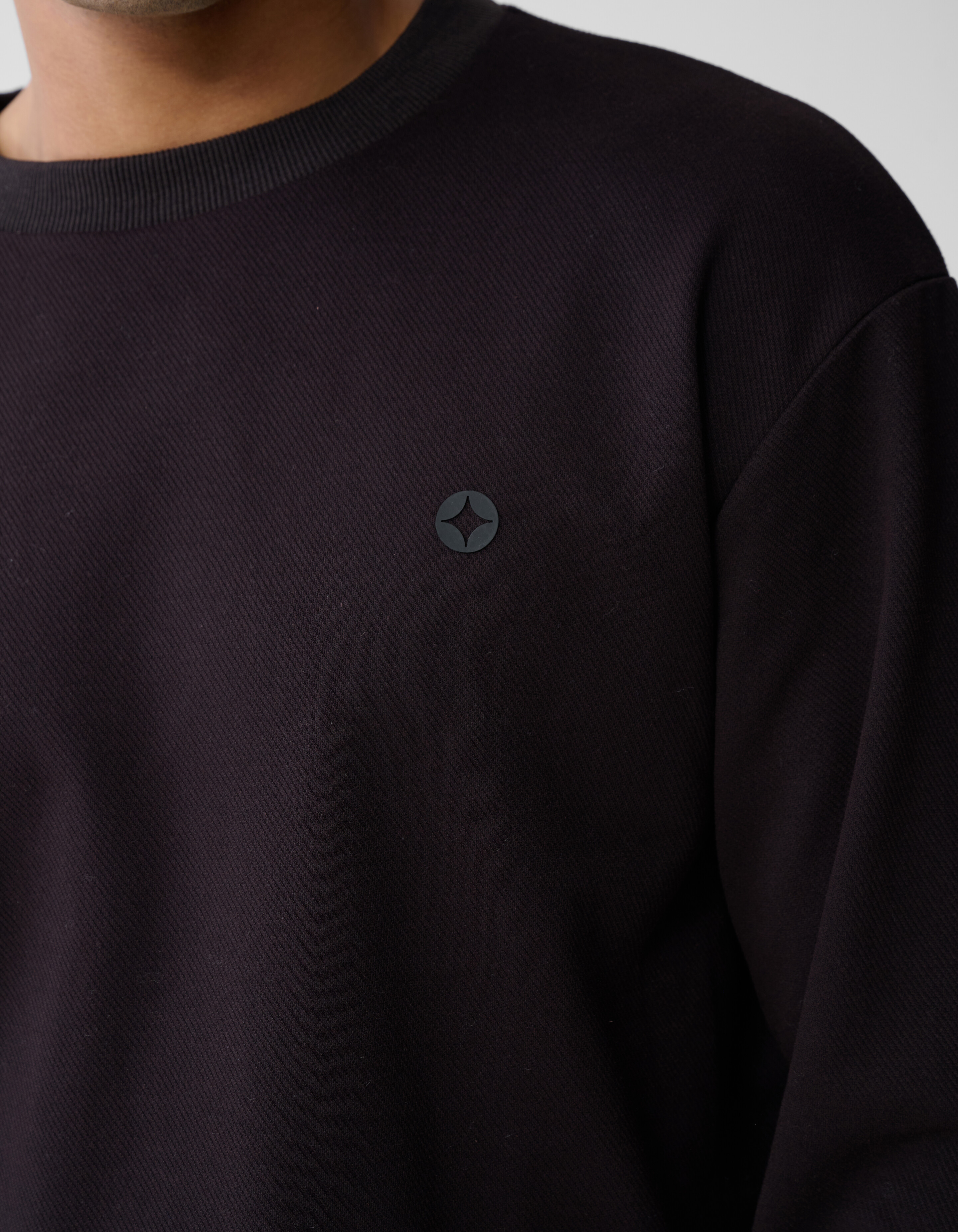 Knit Logo Sweater Donkerbruin SHOEBY MEN