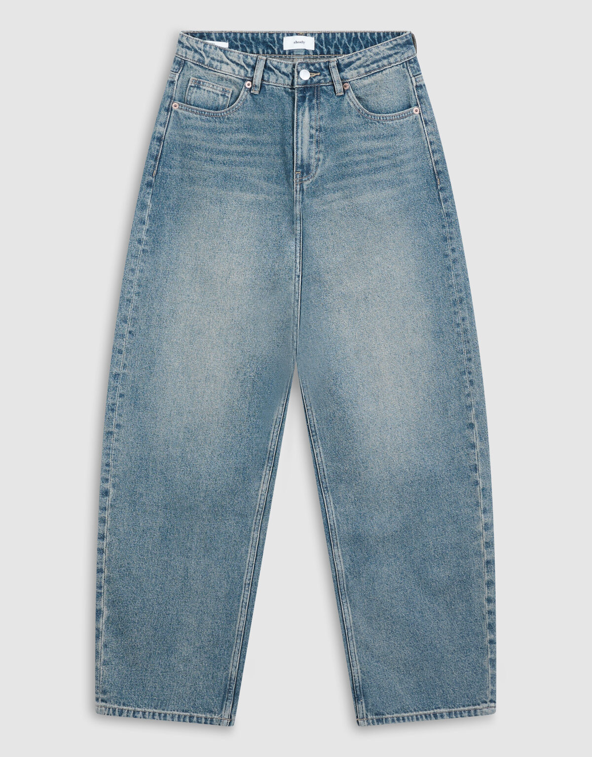 Baggy Fit Tinted Jeans Donkerblauw SHOEBY WOMEN