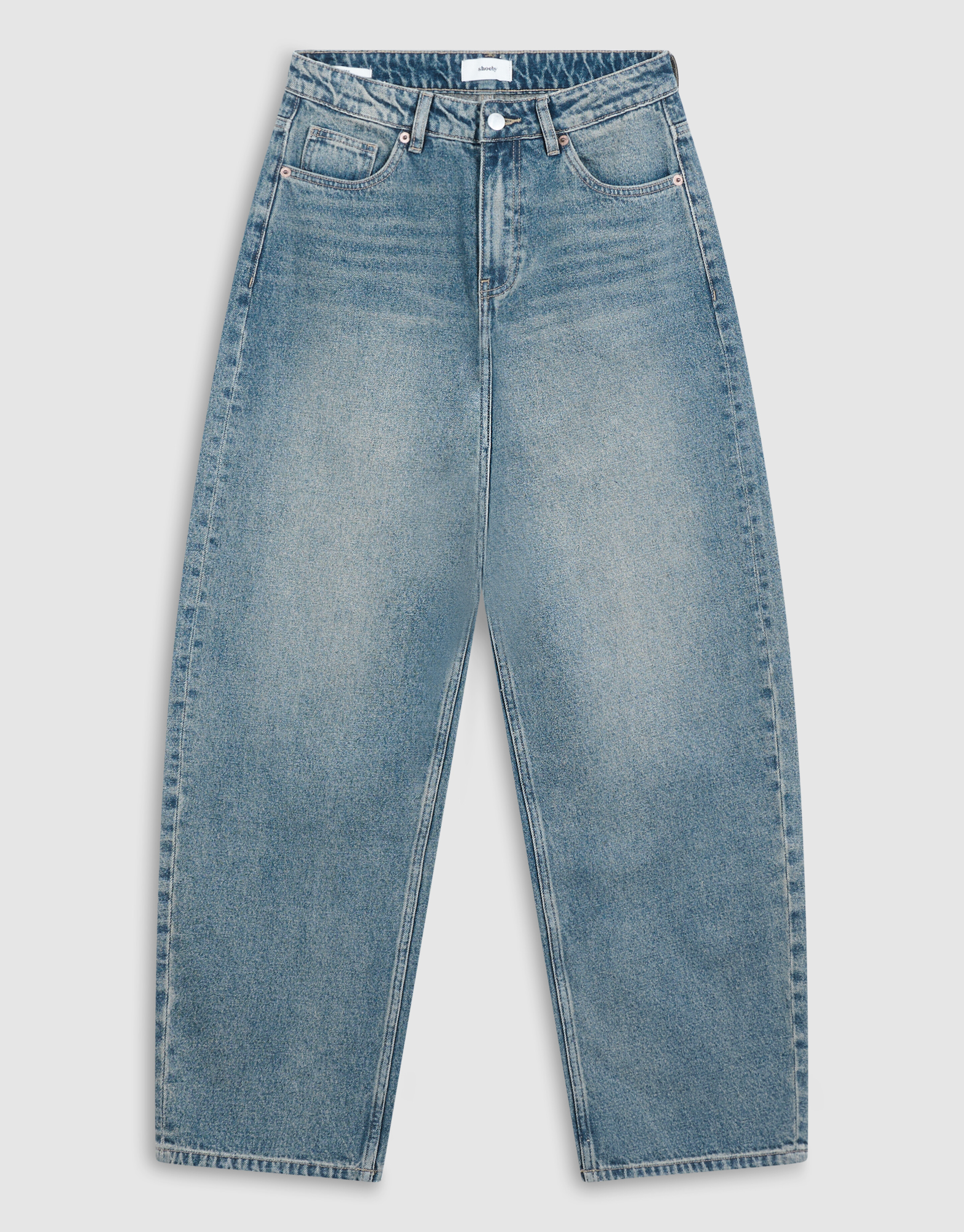 Baggy Fit Tinted Jeans Donkerblauw SHOEBY WOMEN