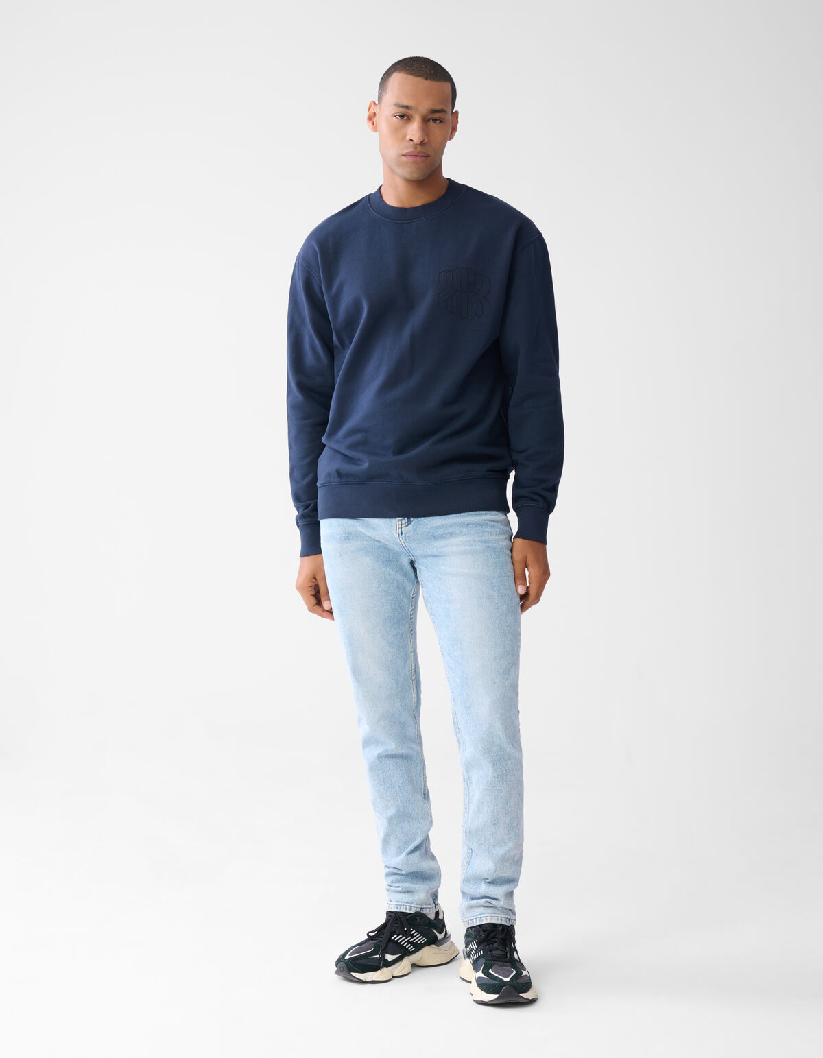 Artwork Sweater Donkerblauw SHOEBY MEN