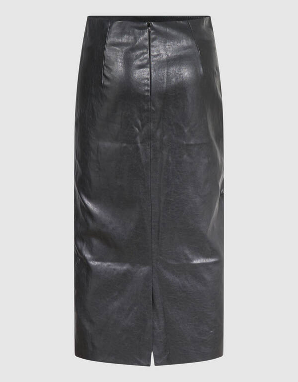 Studded Vegan Leren Maxi Rok Zwart By Mieke SHOEBY WOMEN