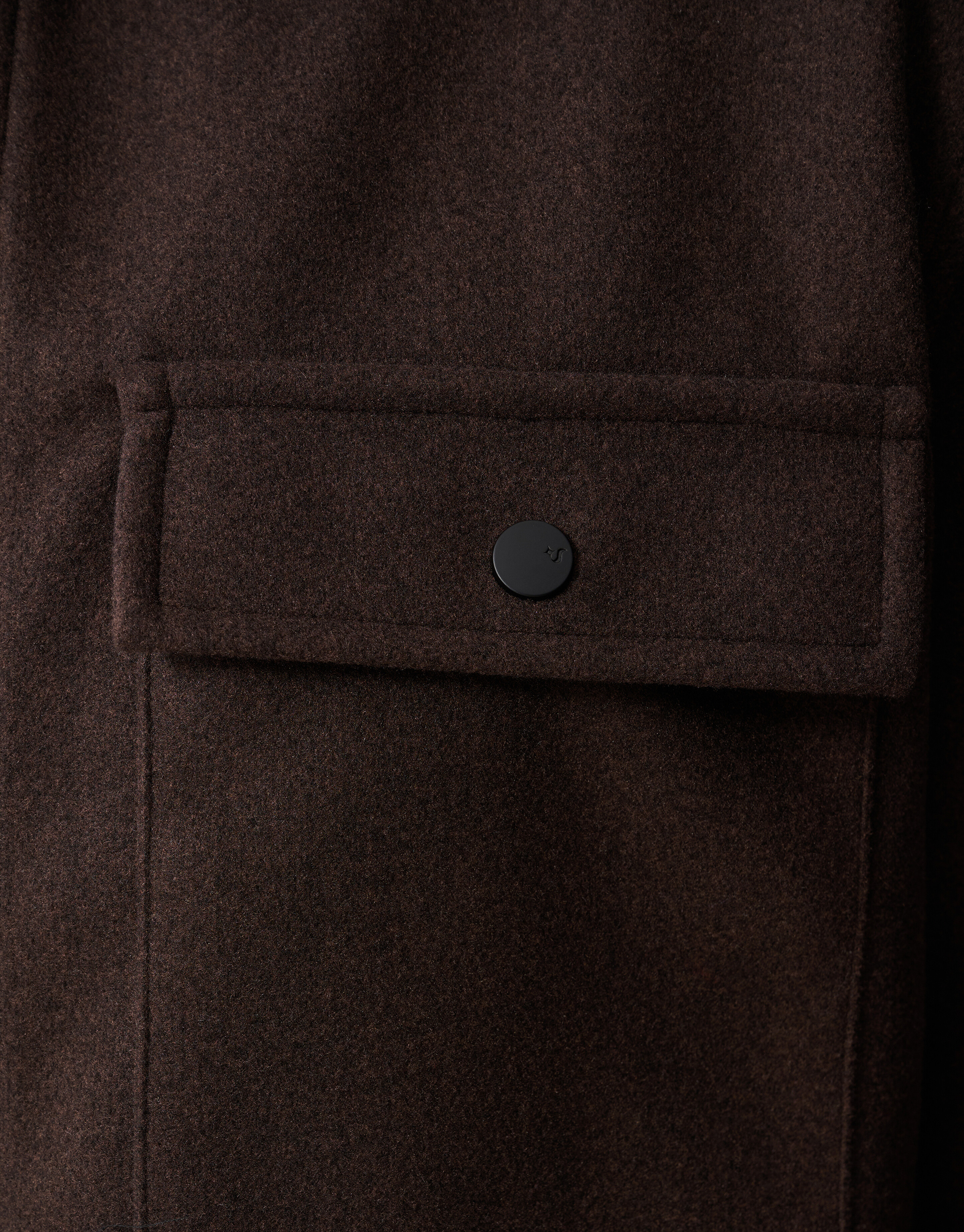 Soft Zip Overshirt Donkerbruin SHOEBY MEN