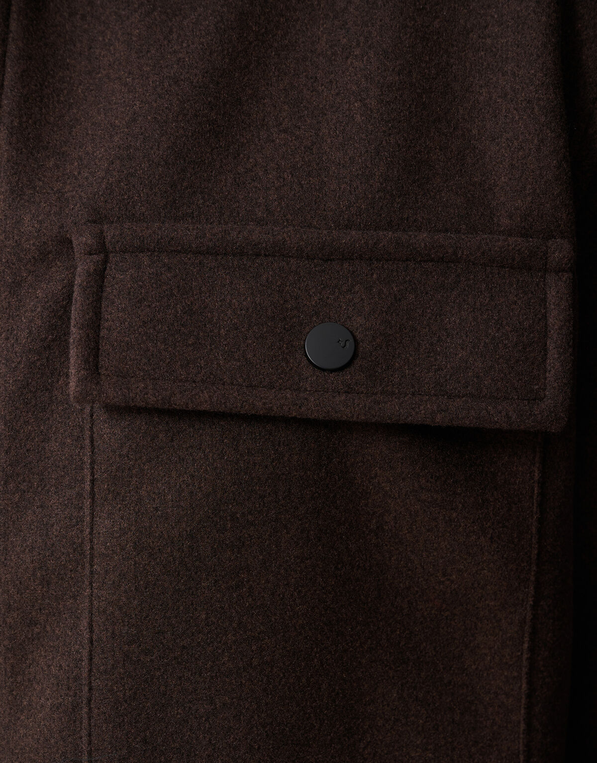 Soft Zip Overshirt Donkerbruin SHOEBY MEN