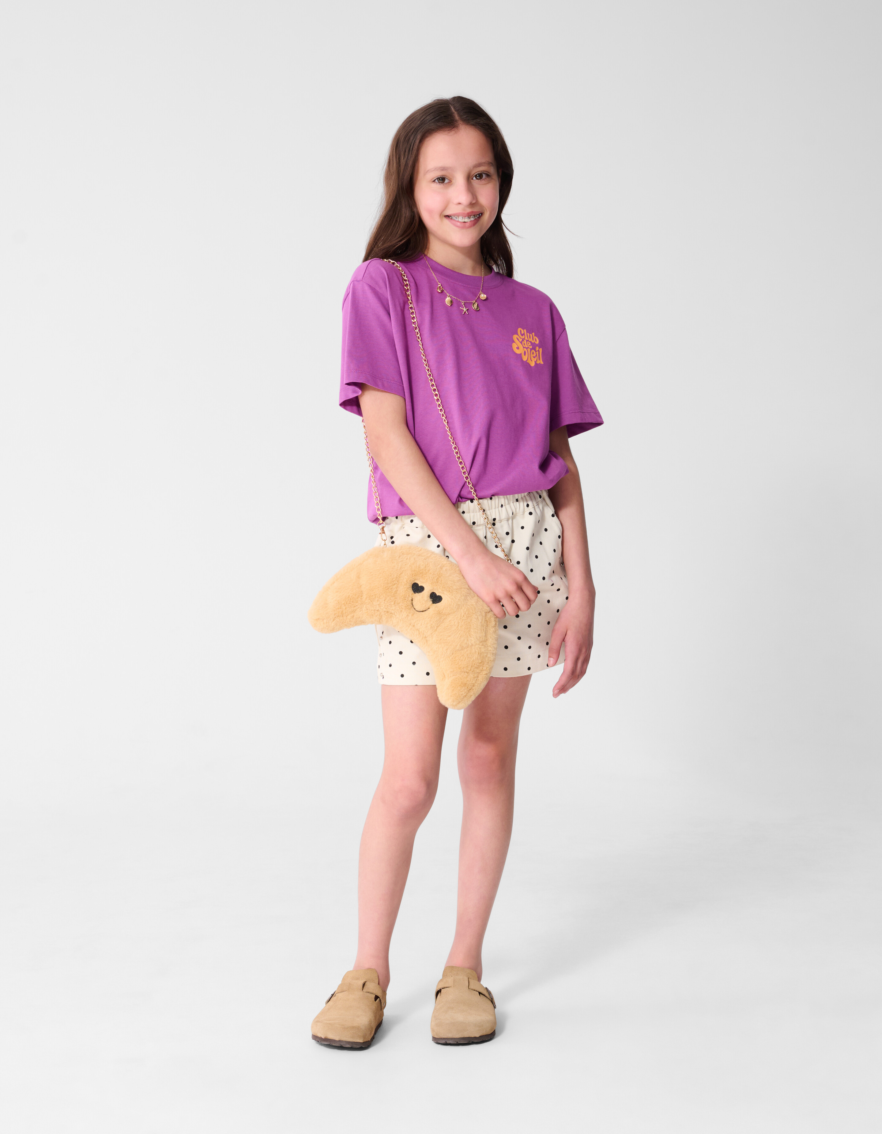Relaxed Fit Artwork T-shirt Paars SHOEBY GIRLS