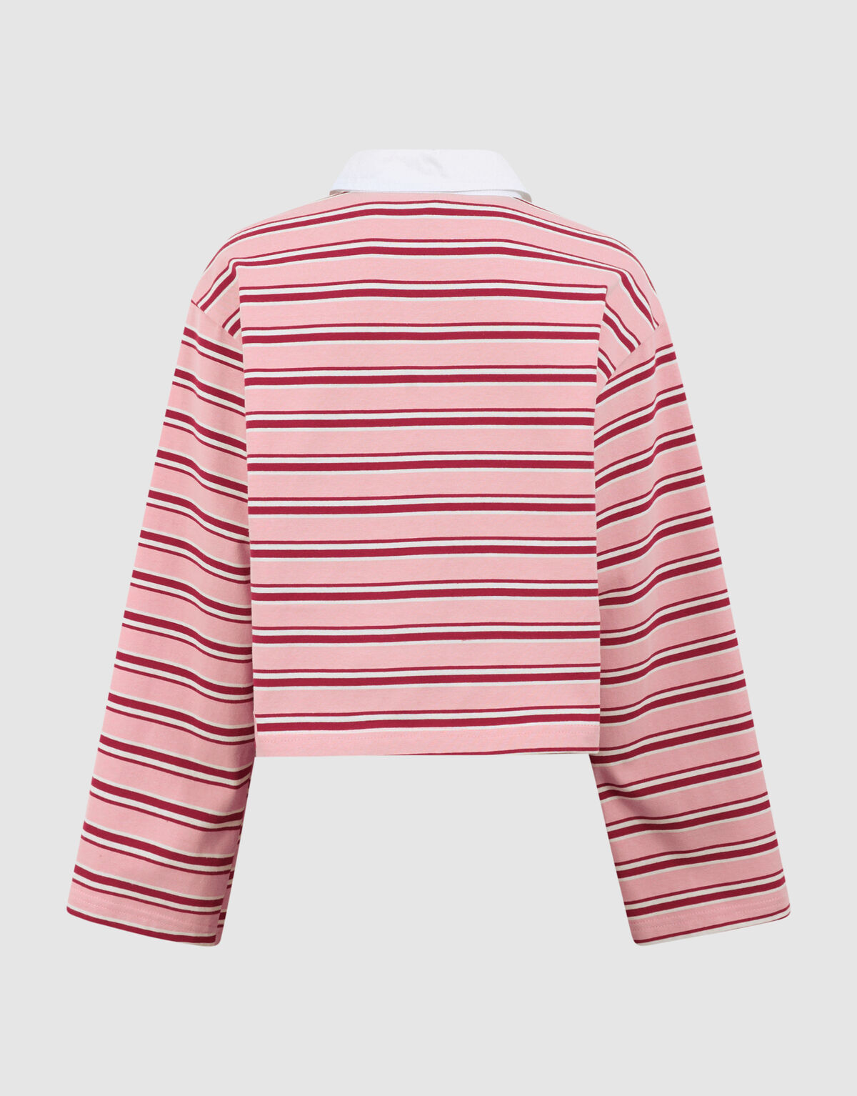 Striped Longsleeve Polo Rood/Roze SHOEBY GIRLS