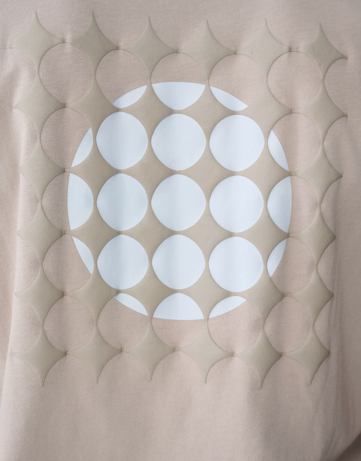 Fading Circle Artwork T-shirt Lichtbruin SHOEBY MEN