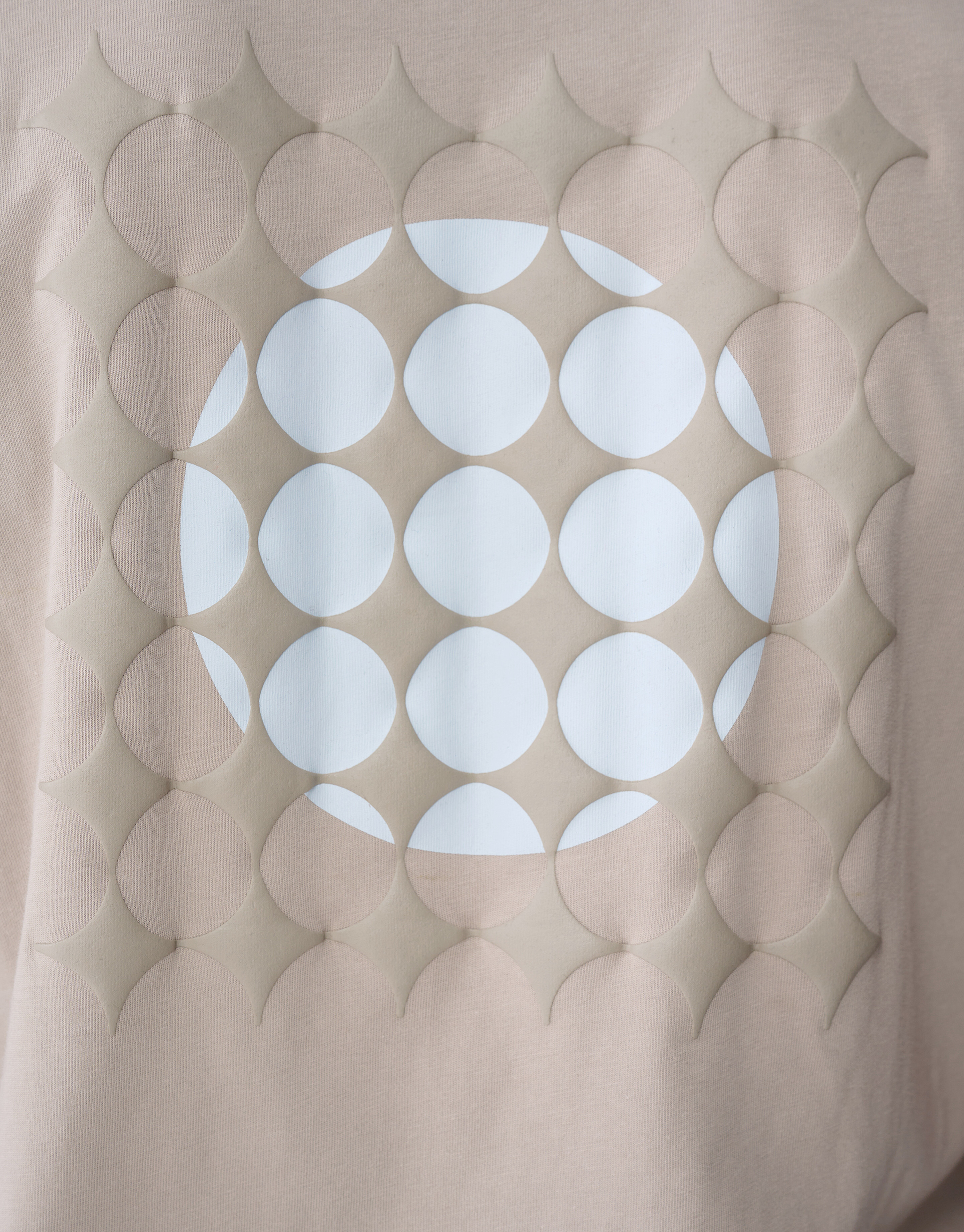 Fading Circle Artwork T-shirt Lichtbruin SHOEBY MEN