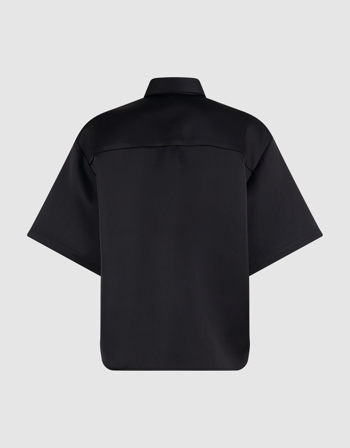 Oversized Satijnen Blouse Zwart By Monica SHOEBY WOMEN