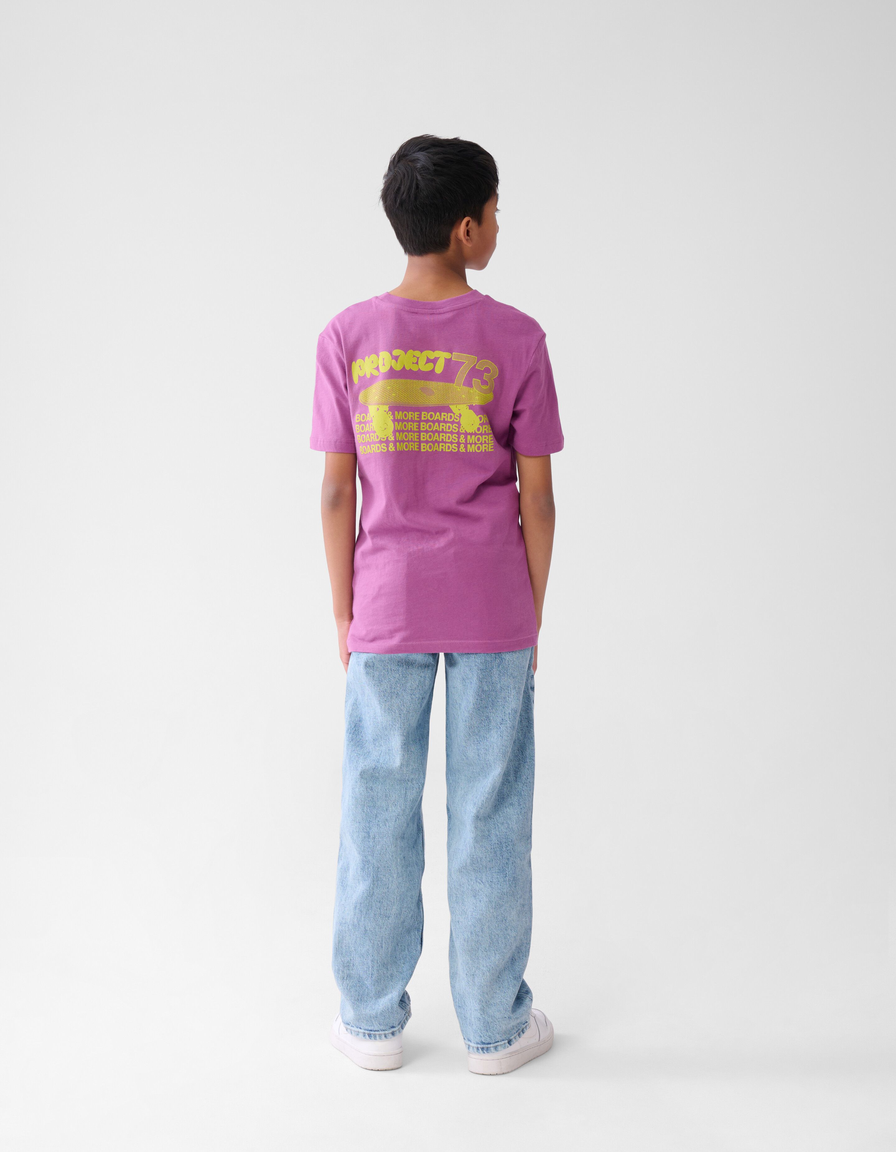 Tekst T-shirt Paars SHOEBY BOYS