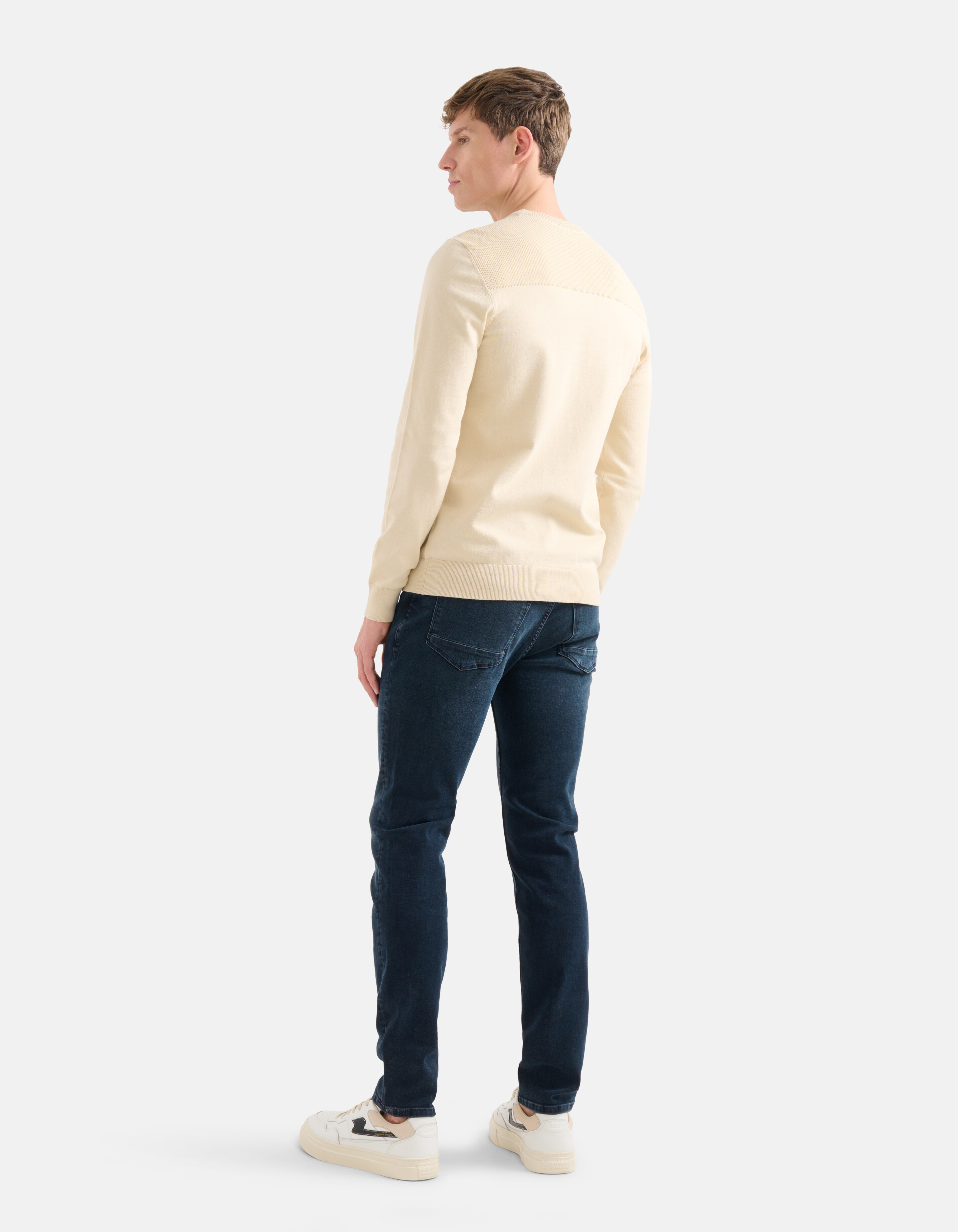 Rib Trui Beige SHOEBY MEN