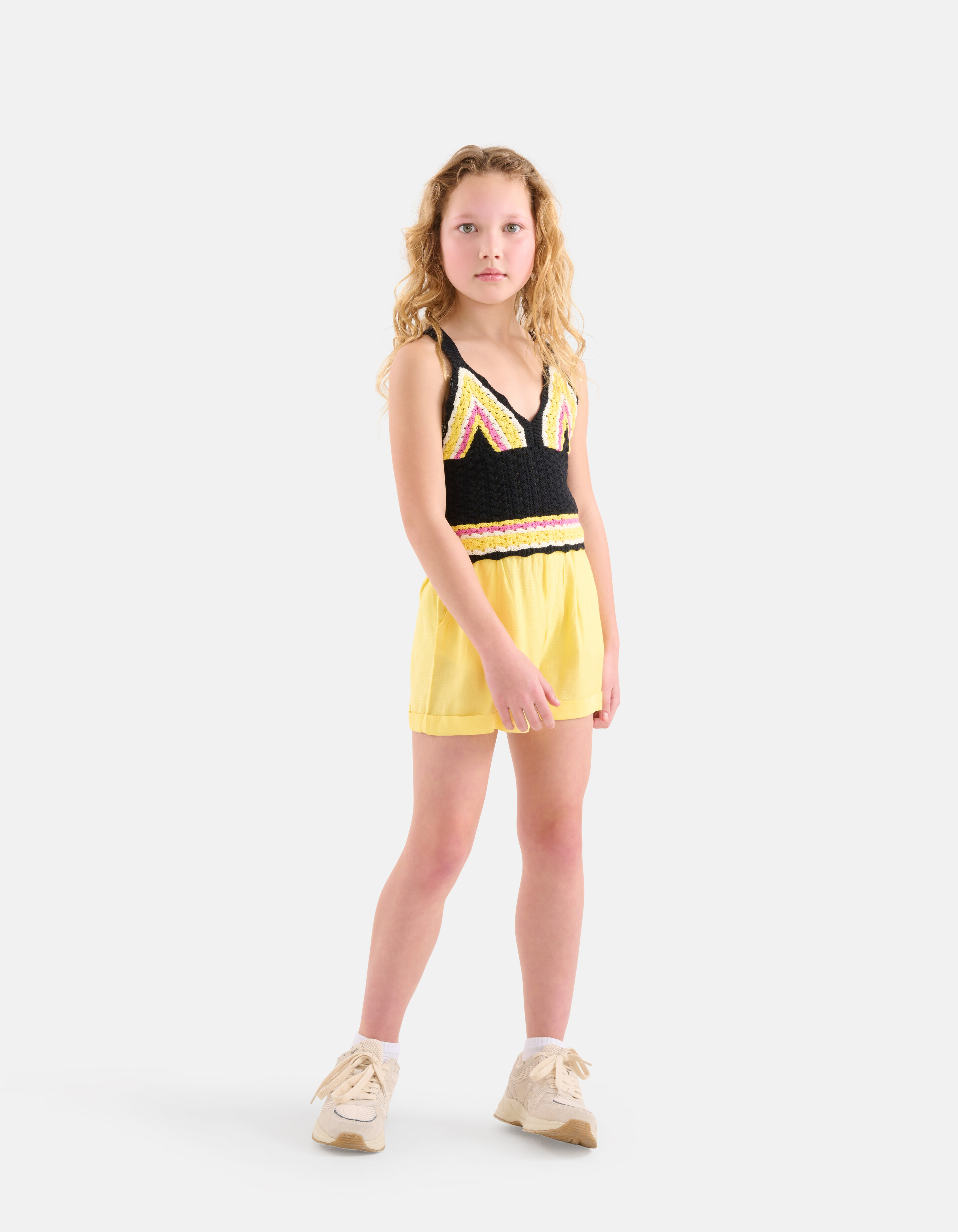 Jacquard Short Geel SHOEBY GIRLS
